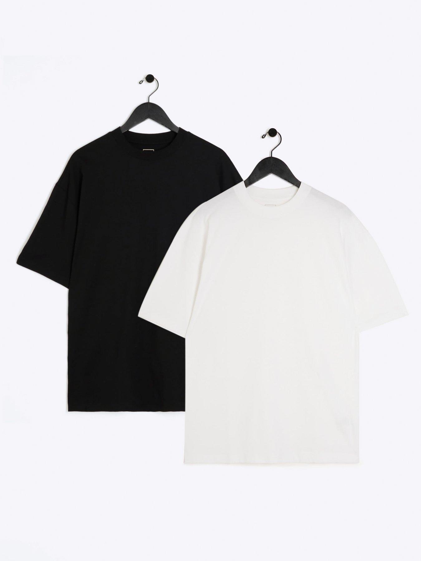 river-island-2pk-oversized-fit-plain-t-shirt-black