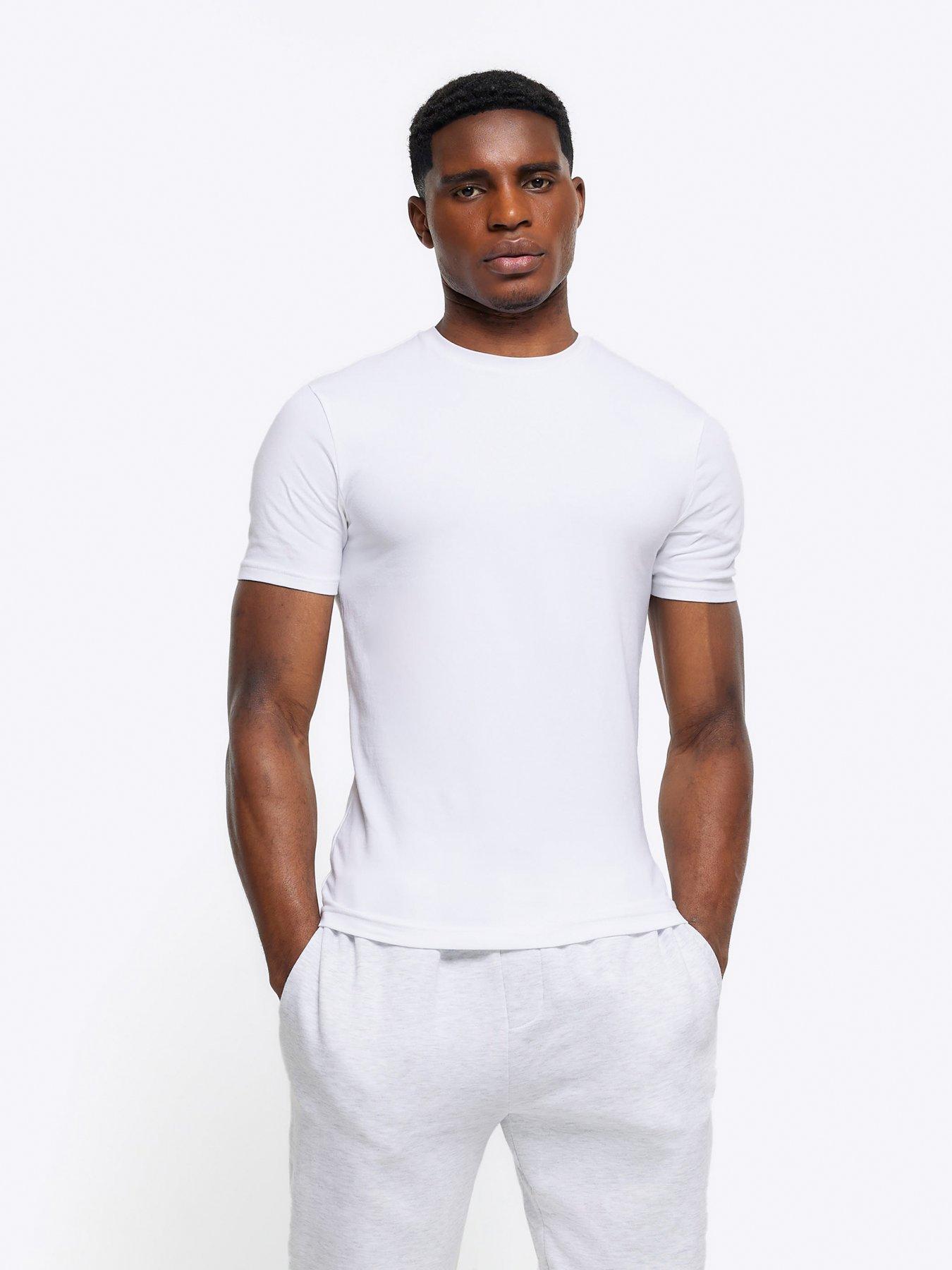 river-island-2pk-muscle-fit-t-shirt-whiteoutfit