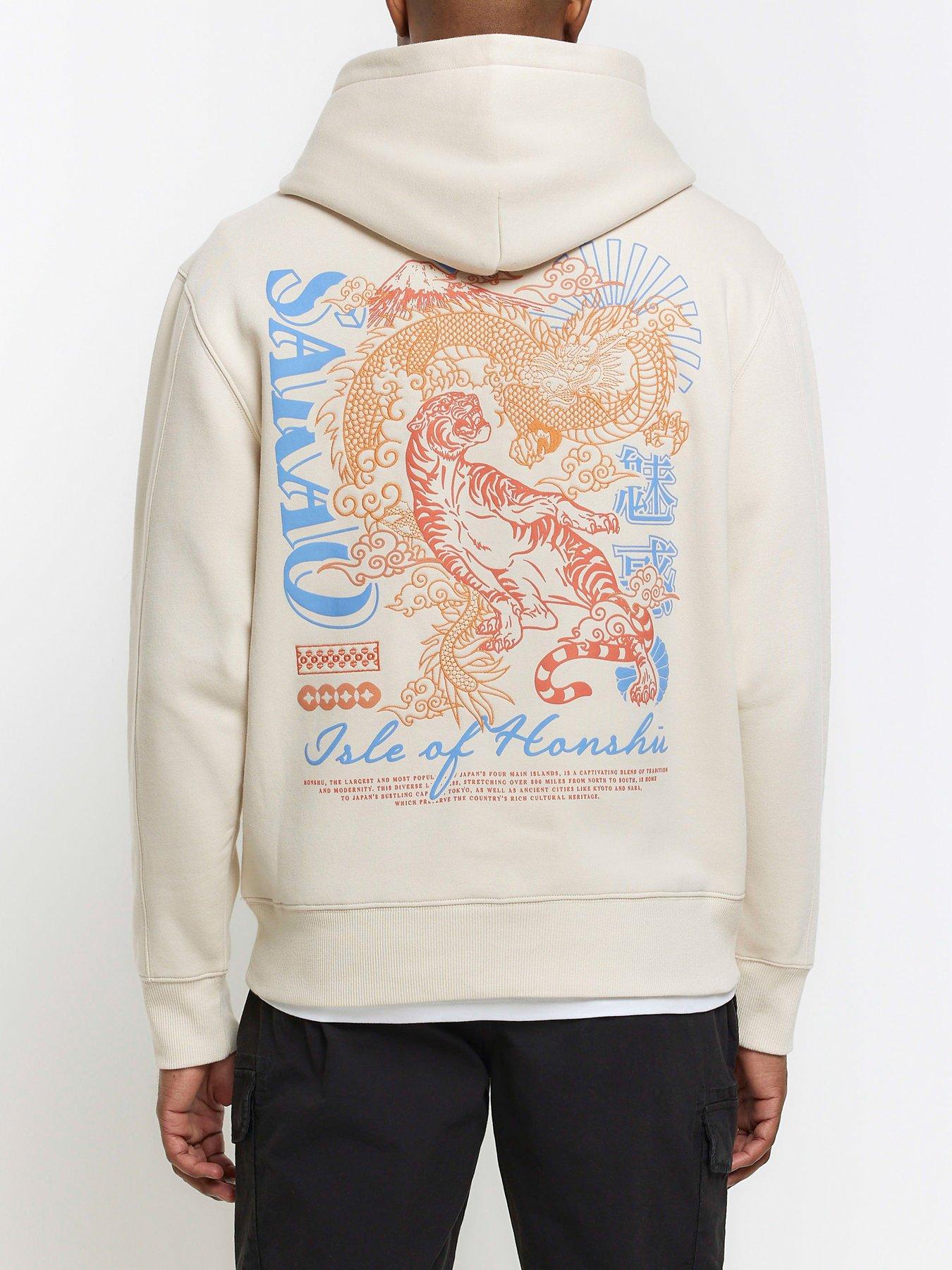 river-island-regular-fit-embroidered-hoodie-ecru