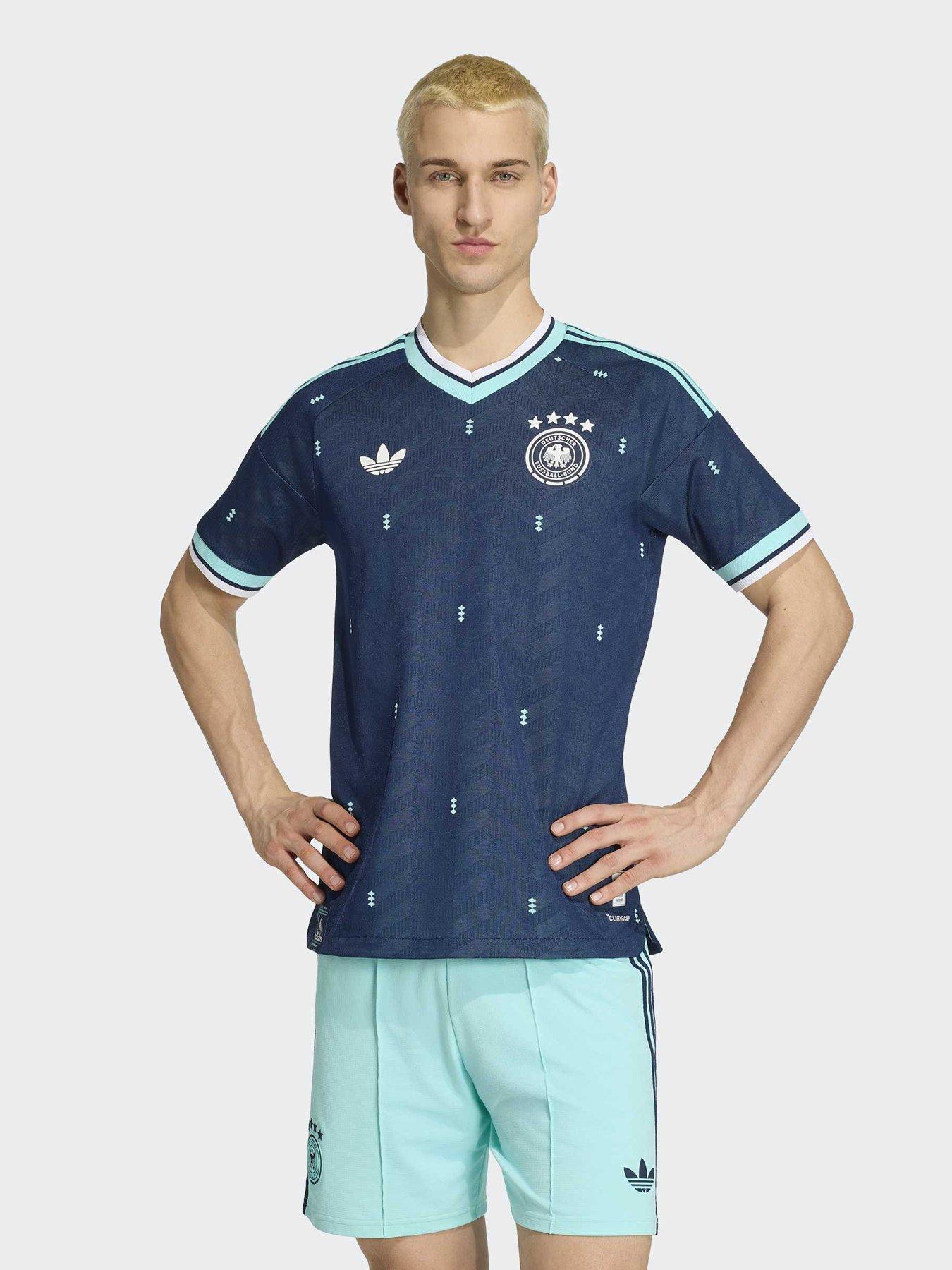 Adidas Germany 26 Away Authentic Jersey in Blue