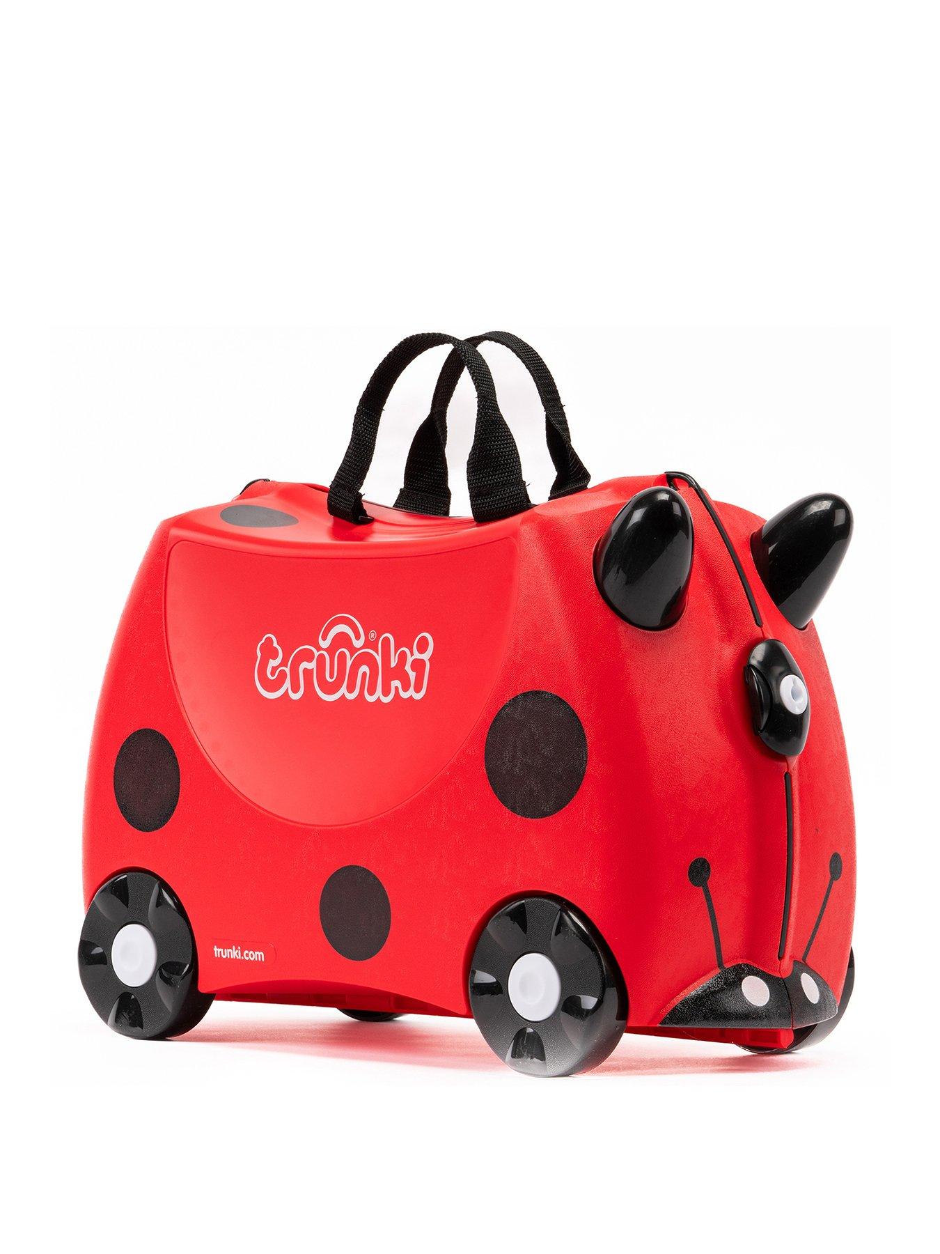 Image 1 of 8 of trunki Ride-On Suitcase - Harley the Ladybug