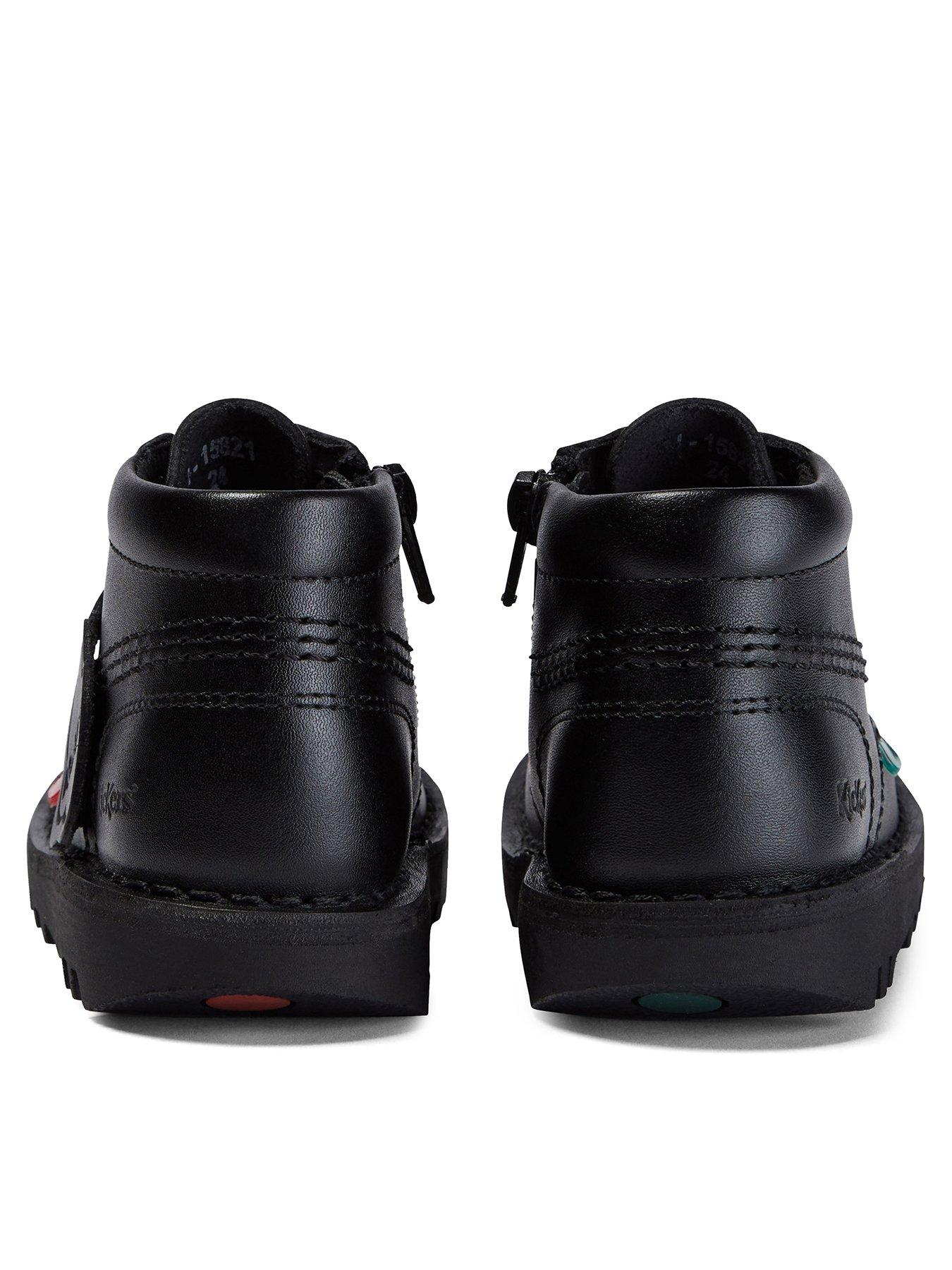 Image 2 of 8 of Kickers Kick Hi Leather Shoe - Black