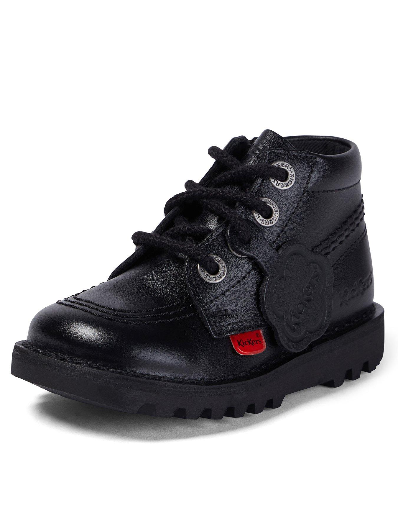 Image 3 of 8 of Kickers Kick Hi Leather Shoe - Black