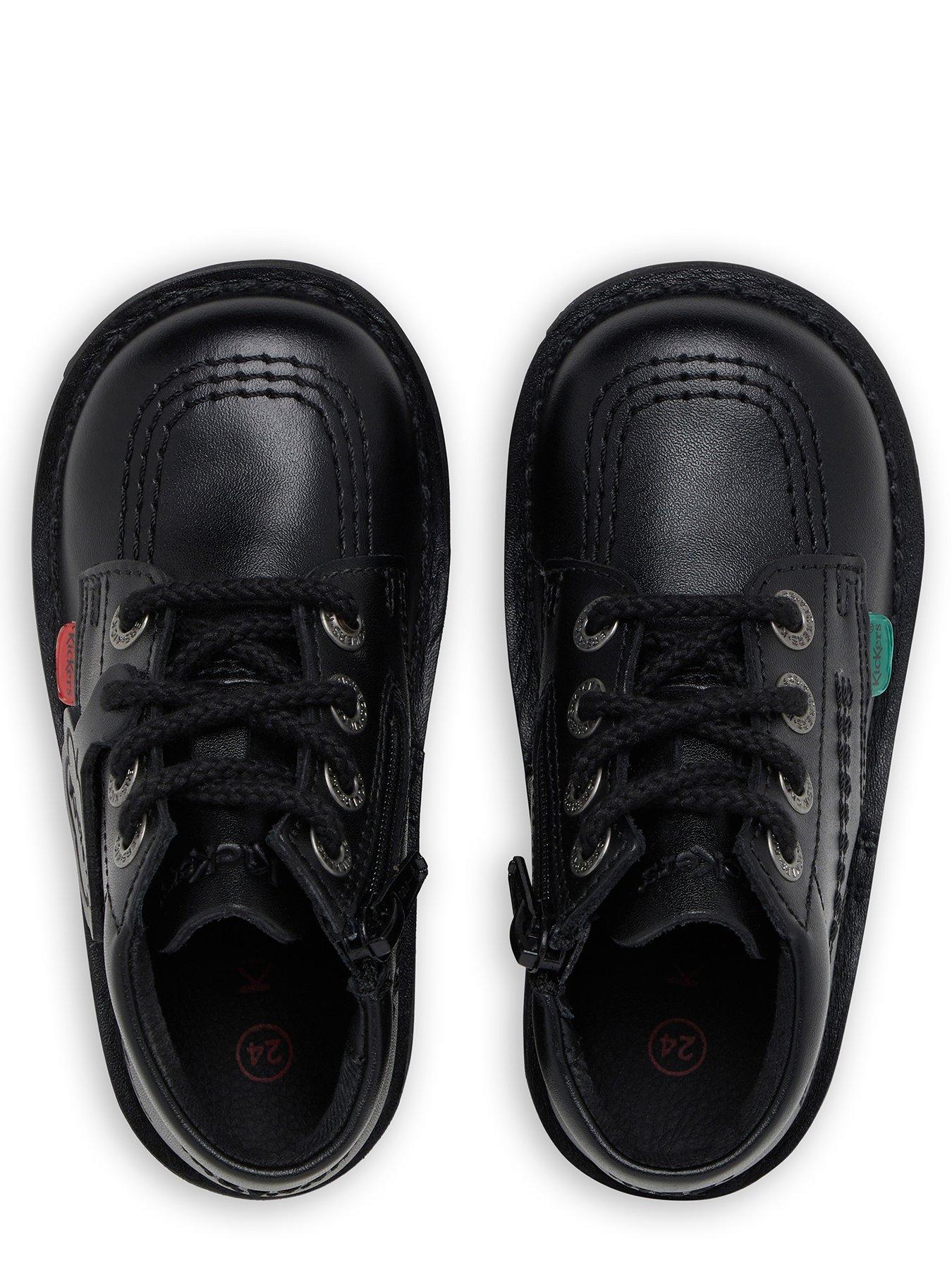 Image 4 of 8 of Kickers Kick Hi Leather Shoe - Black