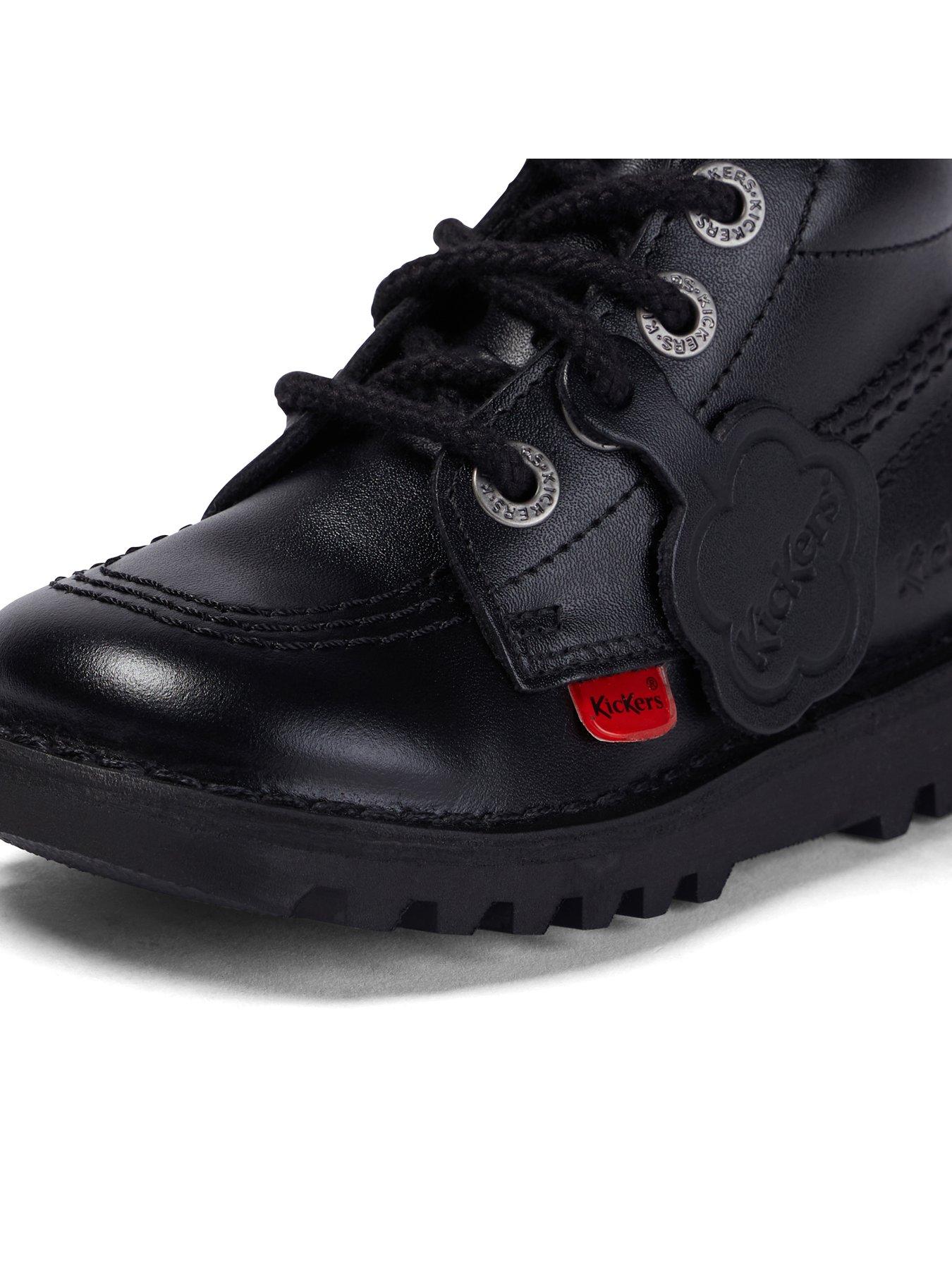 Image 5 of 8 of Kickers Kick Hi Leather Shoe - Black