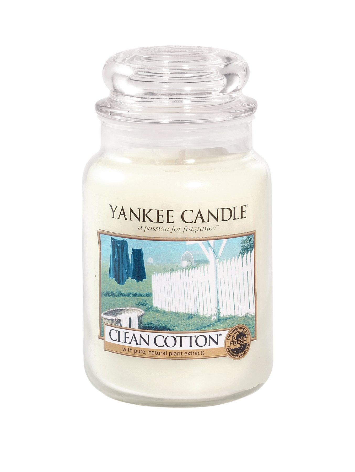Yankee Candle Bougie parfumée Clean Cotton large Jar