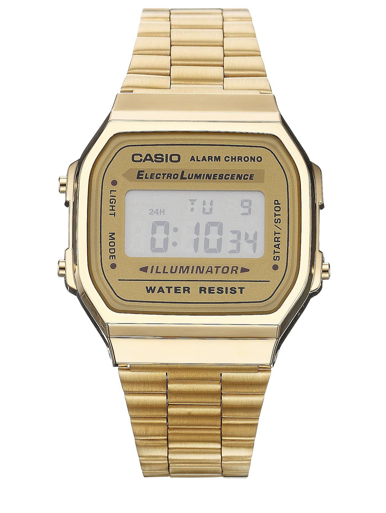 Casio Casio Classic Vintage Gold Tone Retro Unisex Watch A168WG-9EF