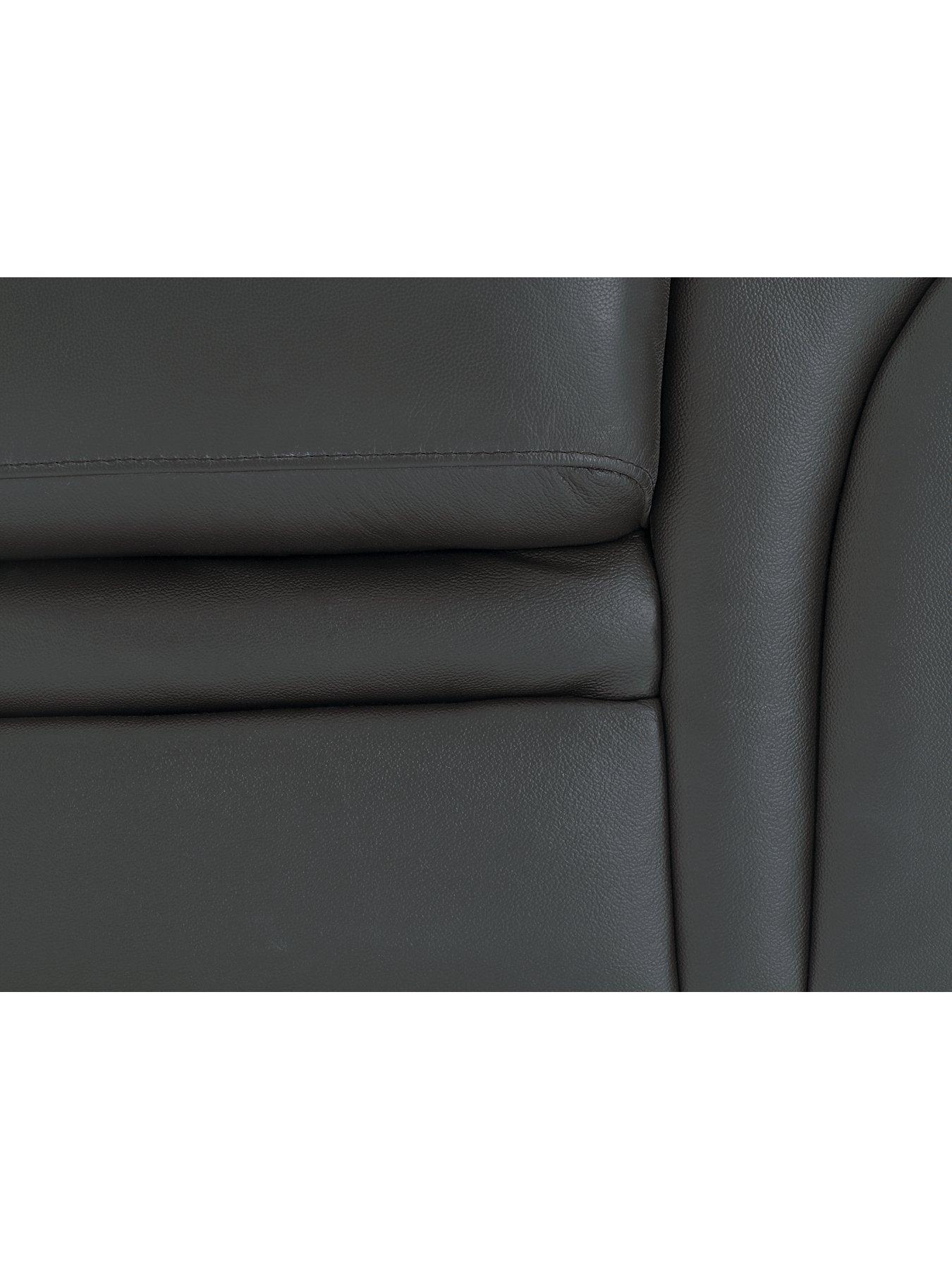 Image 3 of 5 of Portland Leather 3 Seater Sofa + 2 Armchairs (Buy and SAVE!)