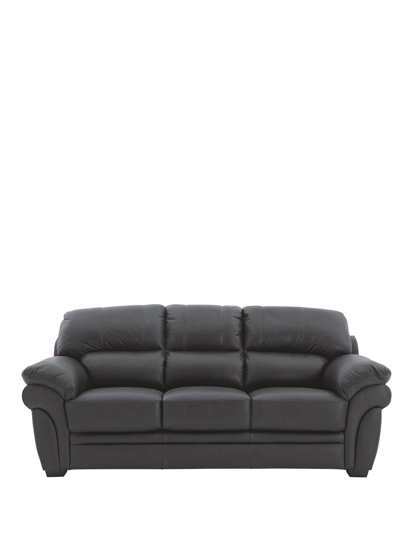 Image 3 of 6 of Portland 3 Seater + 2 Seater Leather Sofa (Buy and SAVE!)
