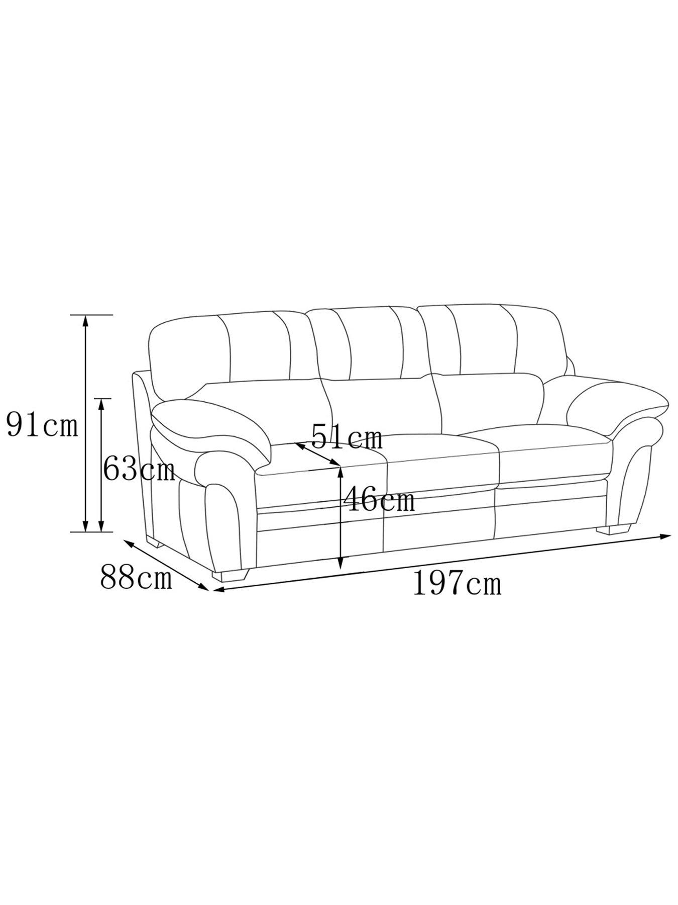 Image 6 of 6 of Portland 3 Seater + 2 Seater Leather Sofa (Buy and SAVE!)