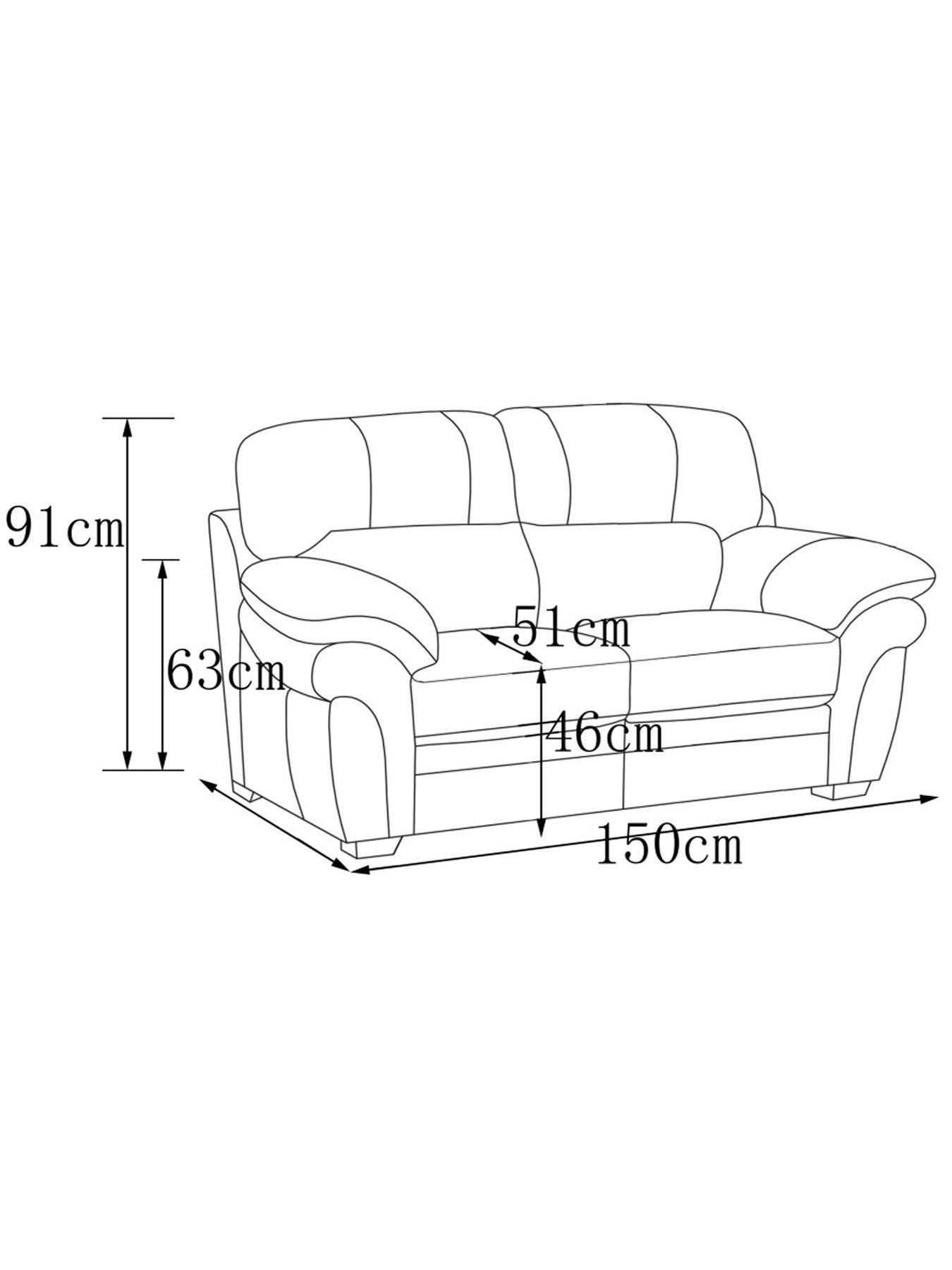 Image 4 of 4 of Very Home Portland 2 Seater Leather Sofa