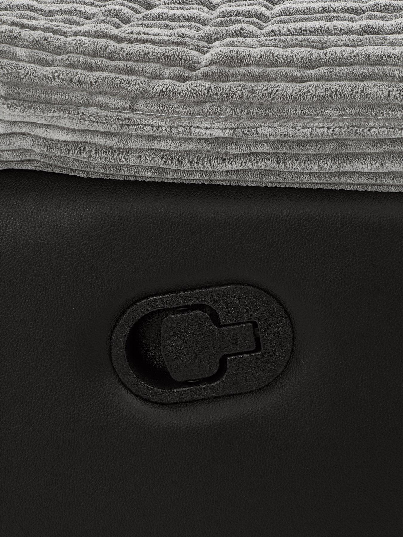 Image 5 of 7 of Very Home Sienna Fabric/Faux Leather High Back&nbsp;Recliner Corner Group Sofa&nbsp;- FSC&reg; Certified