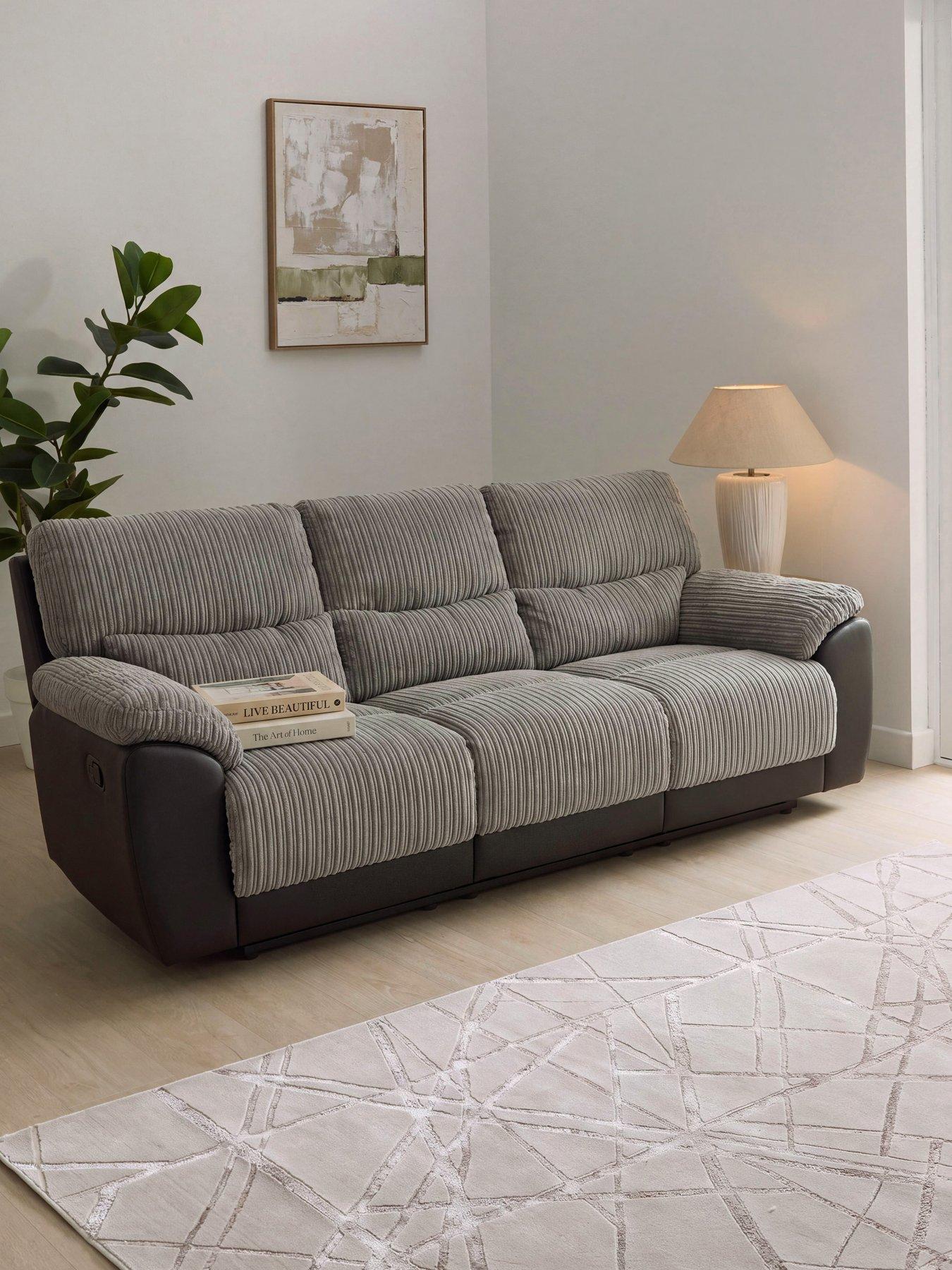 the-very-collection-sienna-fabricfauxnbspleather-high-back-3-seaternbsprecliner-sofa-fscreg-certified