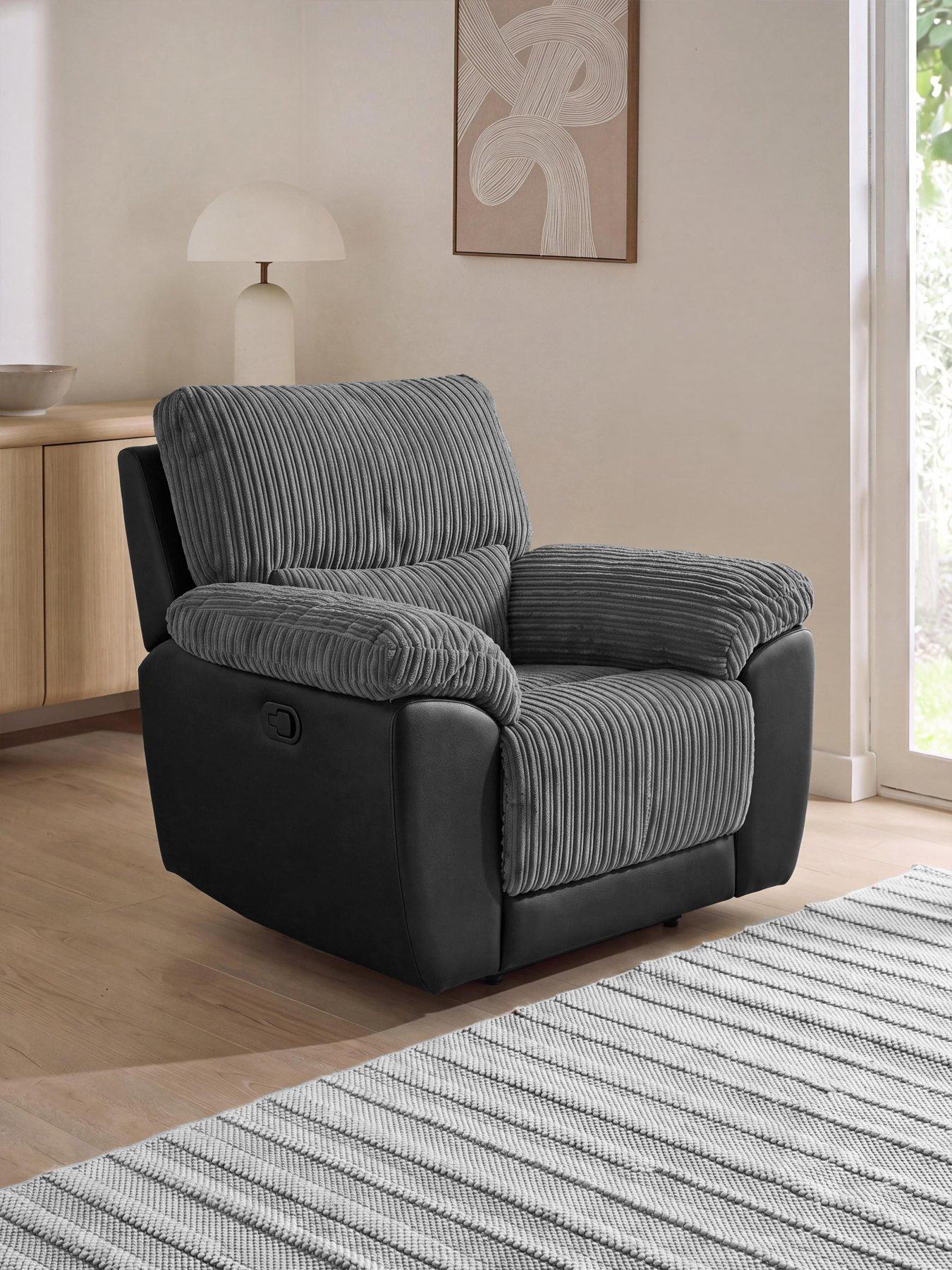 very-home-sienna-fabricfaux-leather-high-back-recliner-armchair