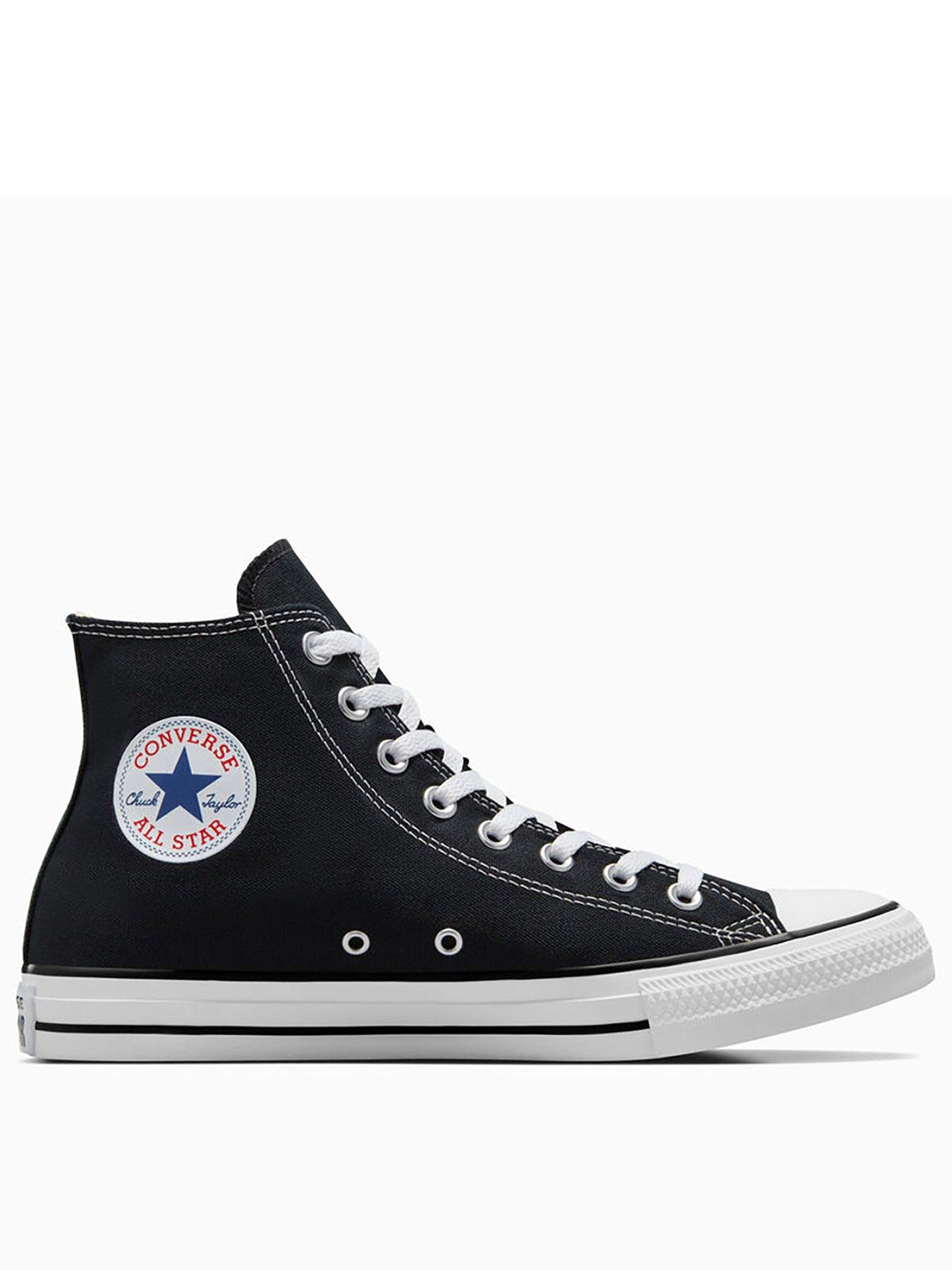 Navy blue high store top converse womens