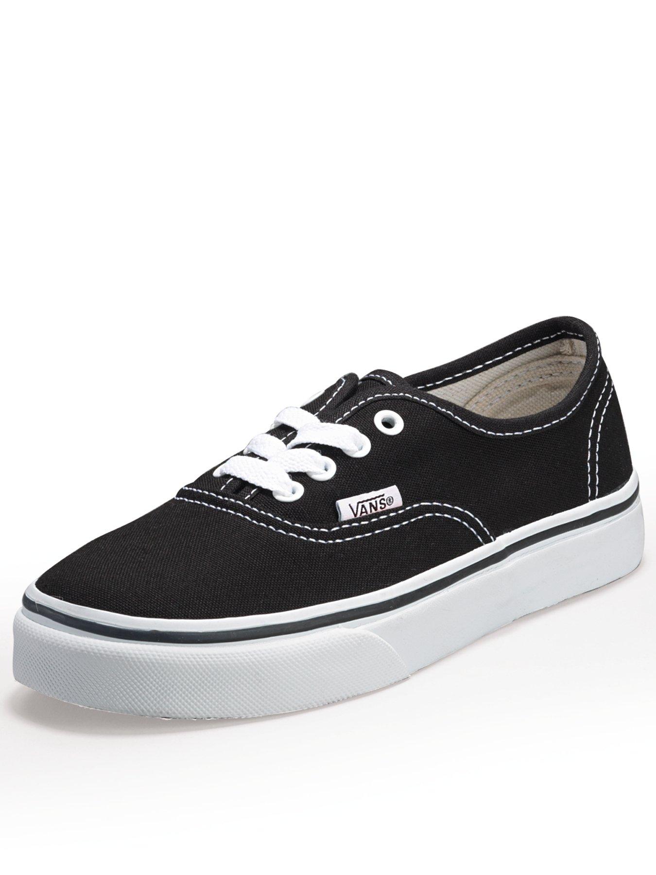 Kids Unisex Authentic Trainer Black White