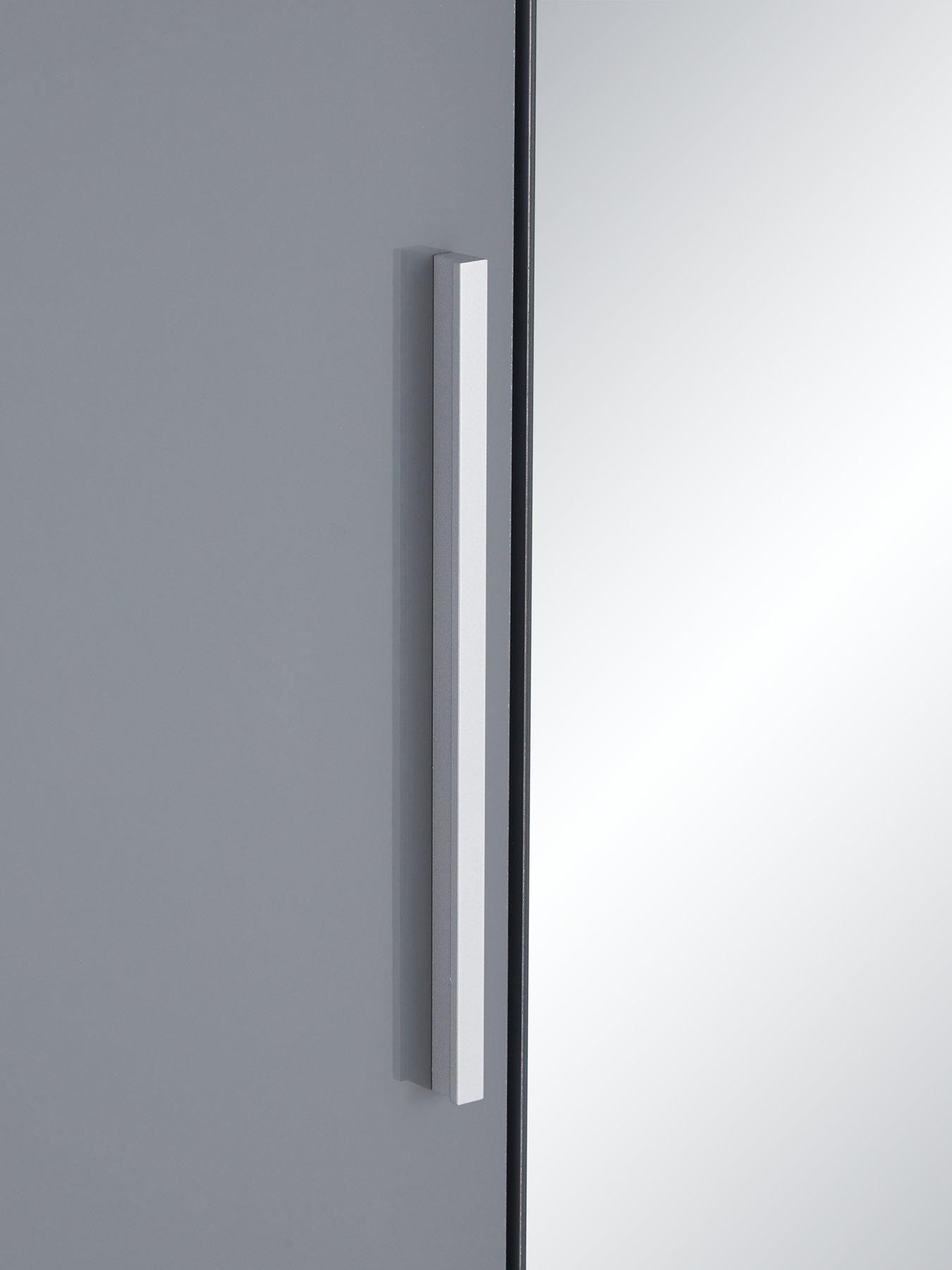Image 5 of 7 of The Very Collection Prague Gloss 3 Door Mirrored Wardrobe&nbsp;- FSC&reg; Certified