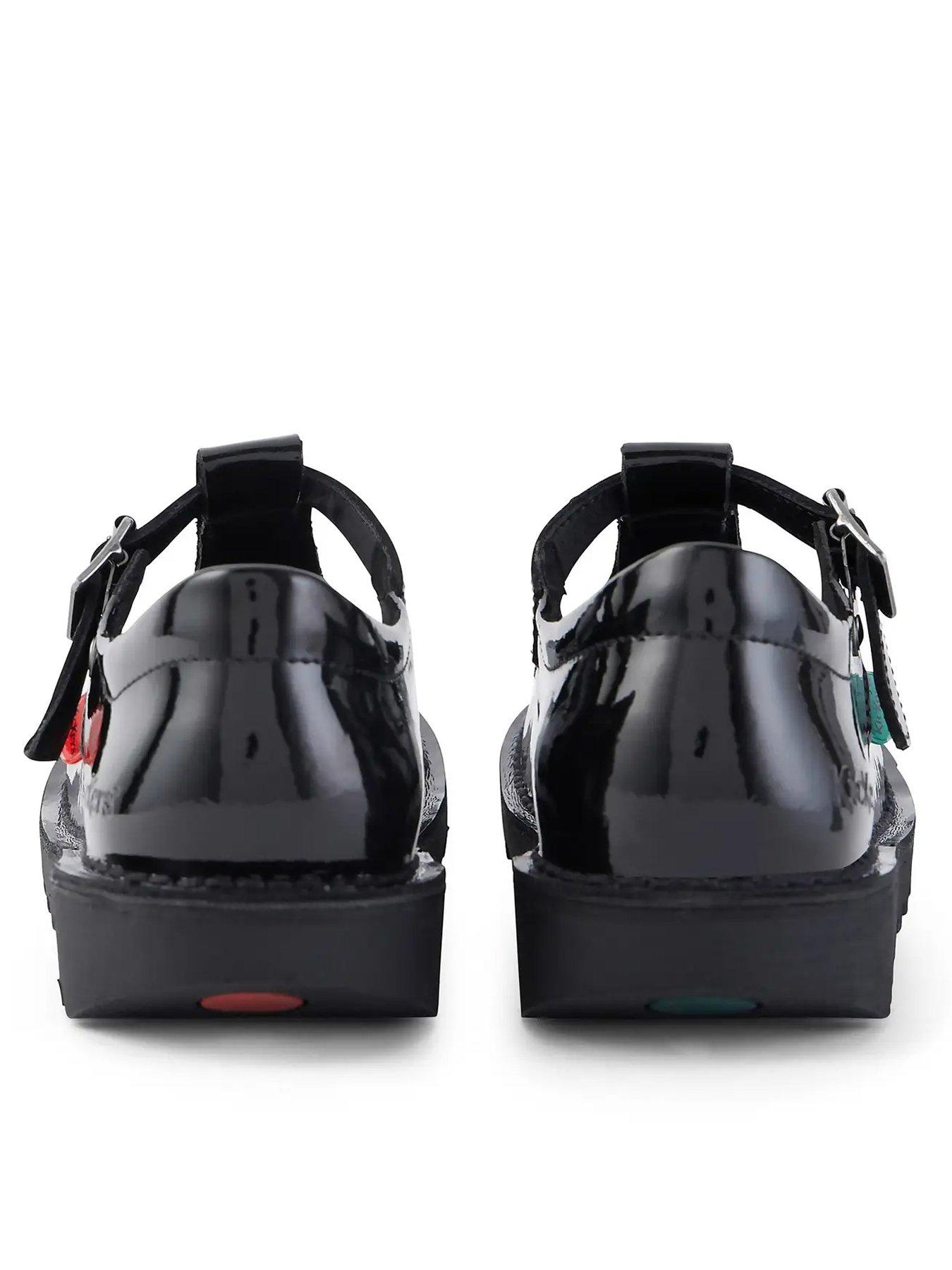 School Shoes Kickers T Bar Brogue Bow Kickers Girls' Kick Patent T