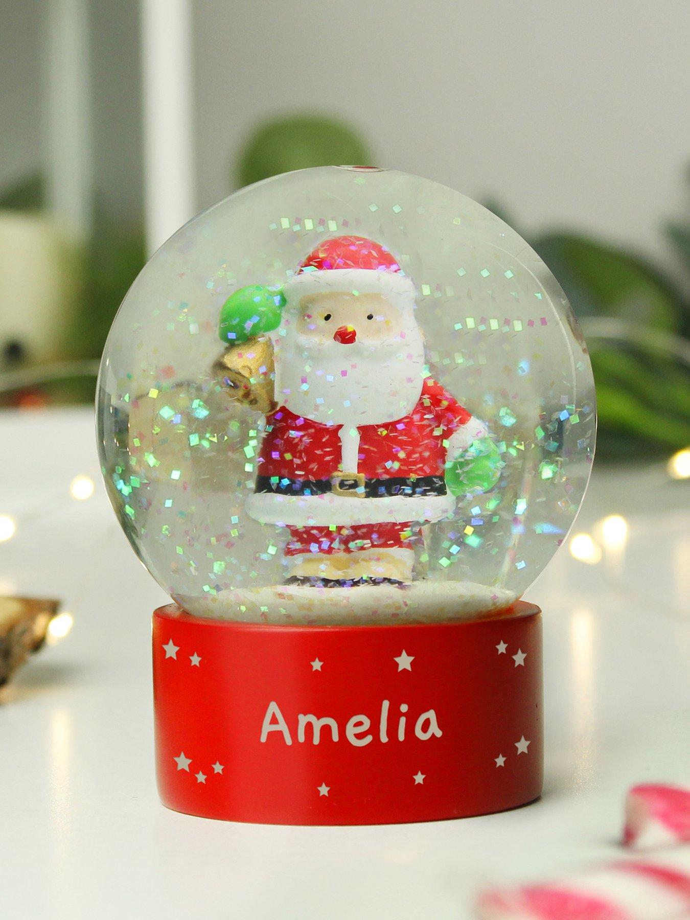 Image 3 of 3 of The Personalised Memento Company Personalised Santa Snowglobe&nbsp;Christmas&nbsp;Decoration