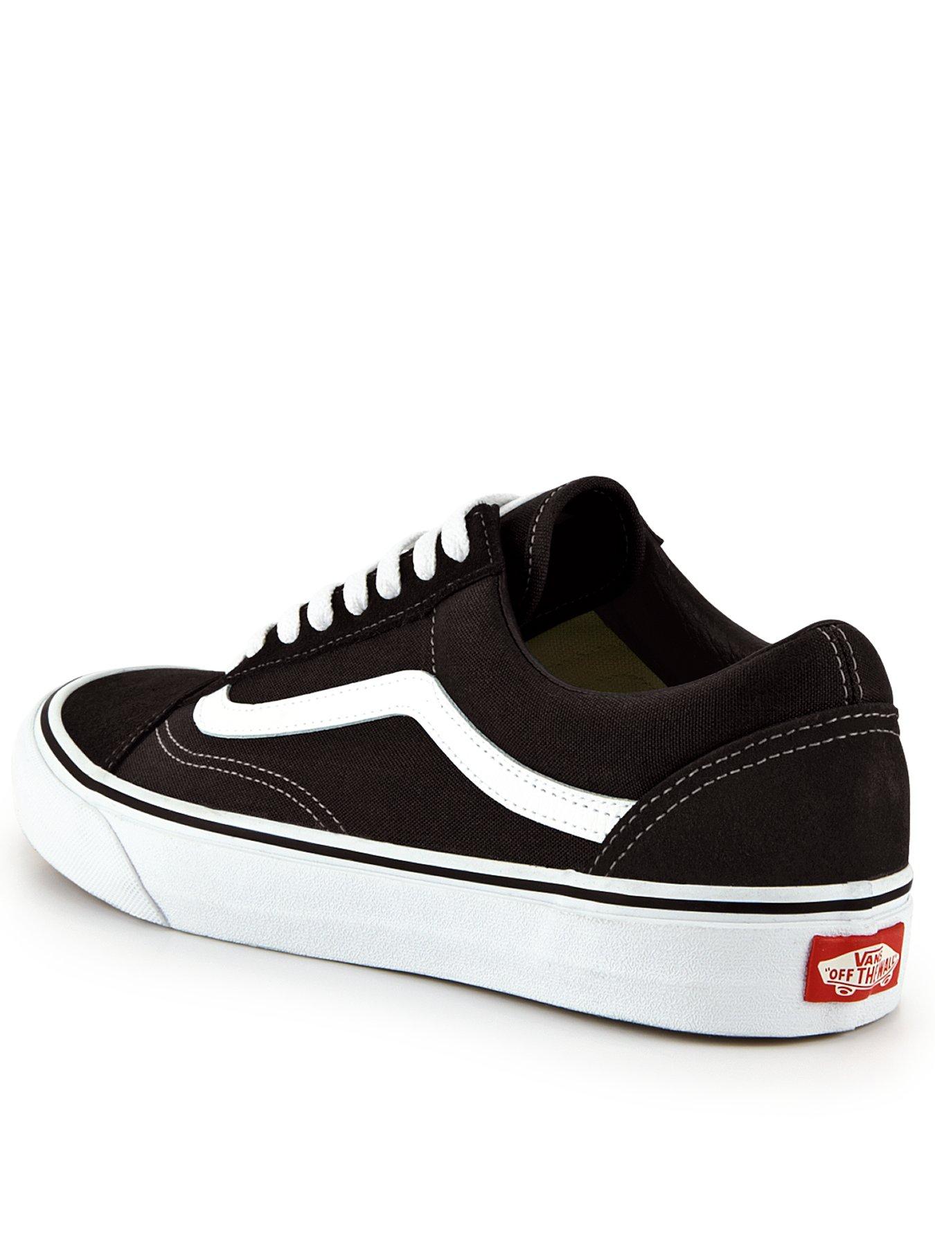 Mens vans black shop old skool trainers