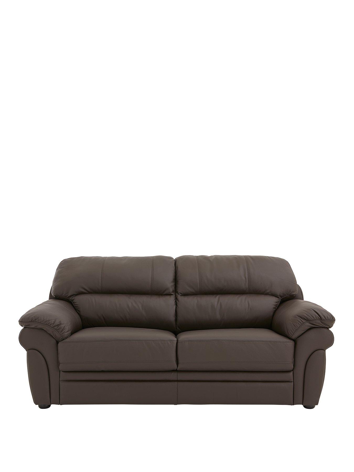 Image 1 of 5 of Very Home Portland Leather Sofa Bed
