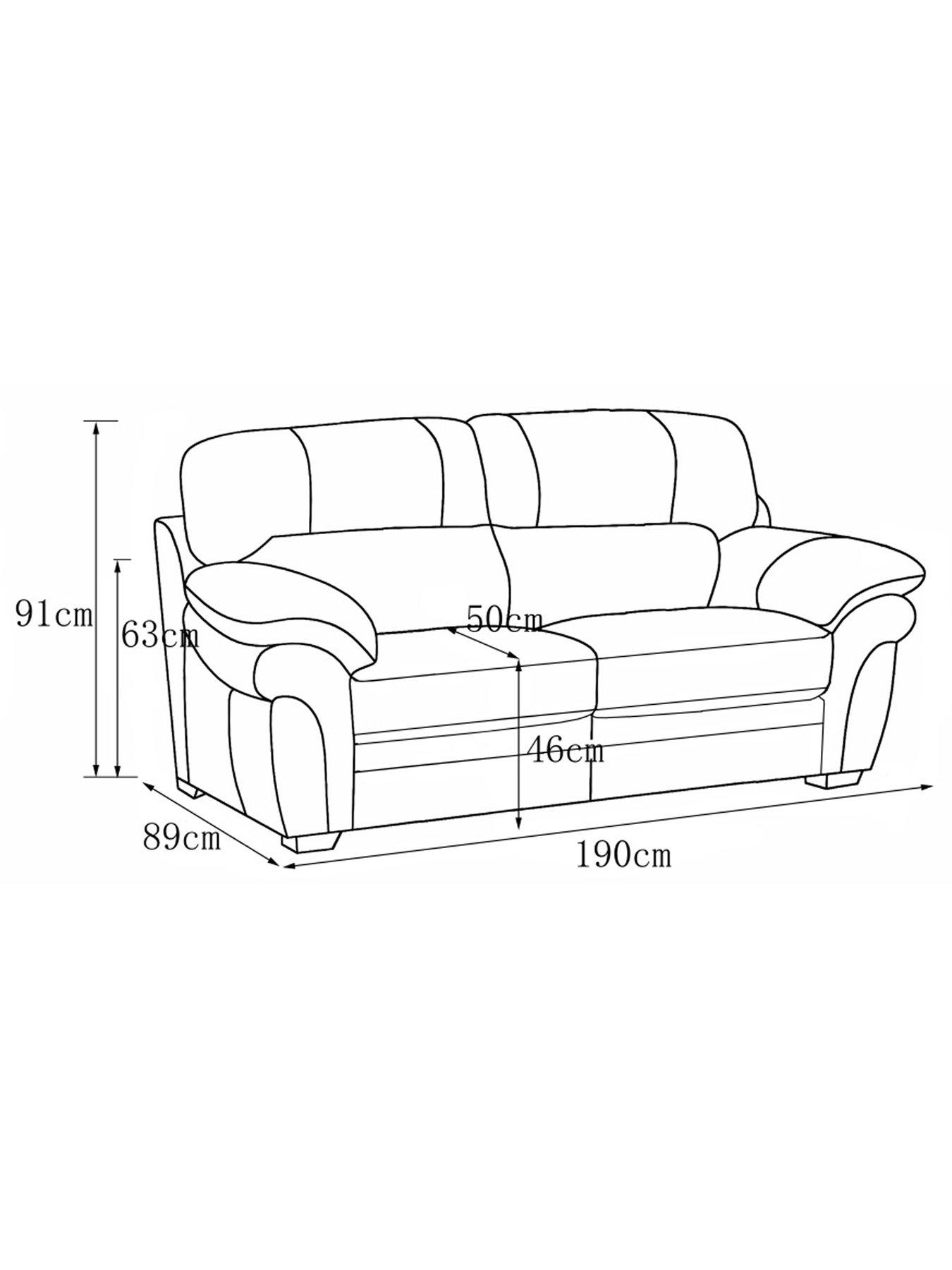 Image 5 of 5 of Very Home Portland Leather Sofa Bed