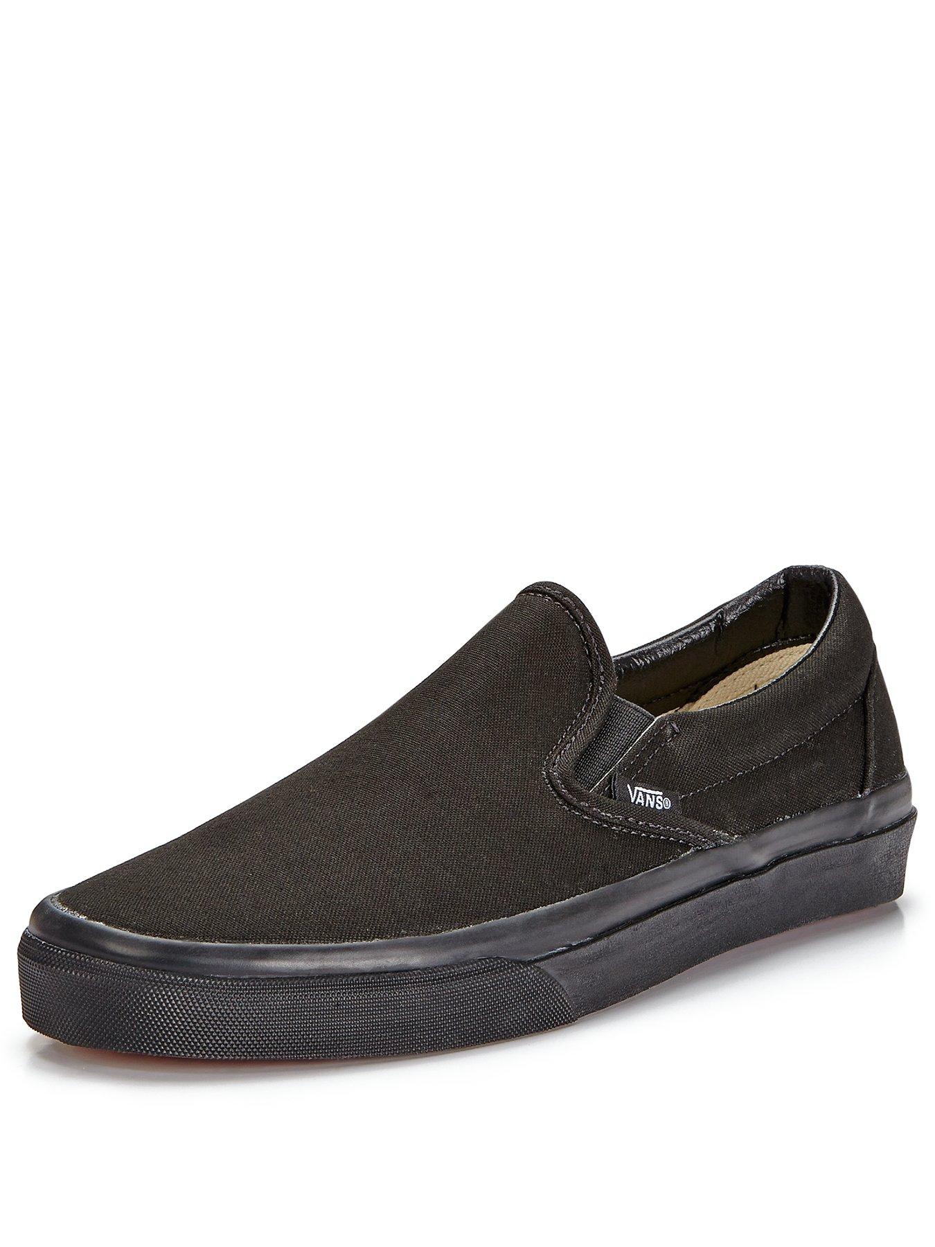 vans-unisex-ua-classic-slip-on-trainers-blackblackstillFront