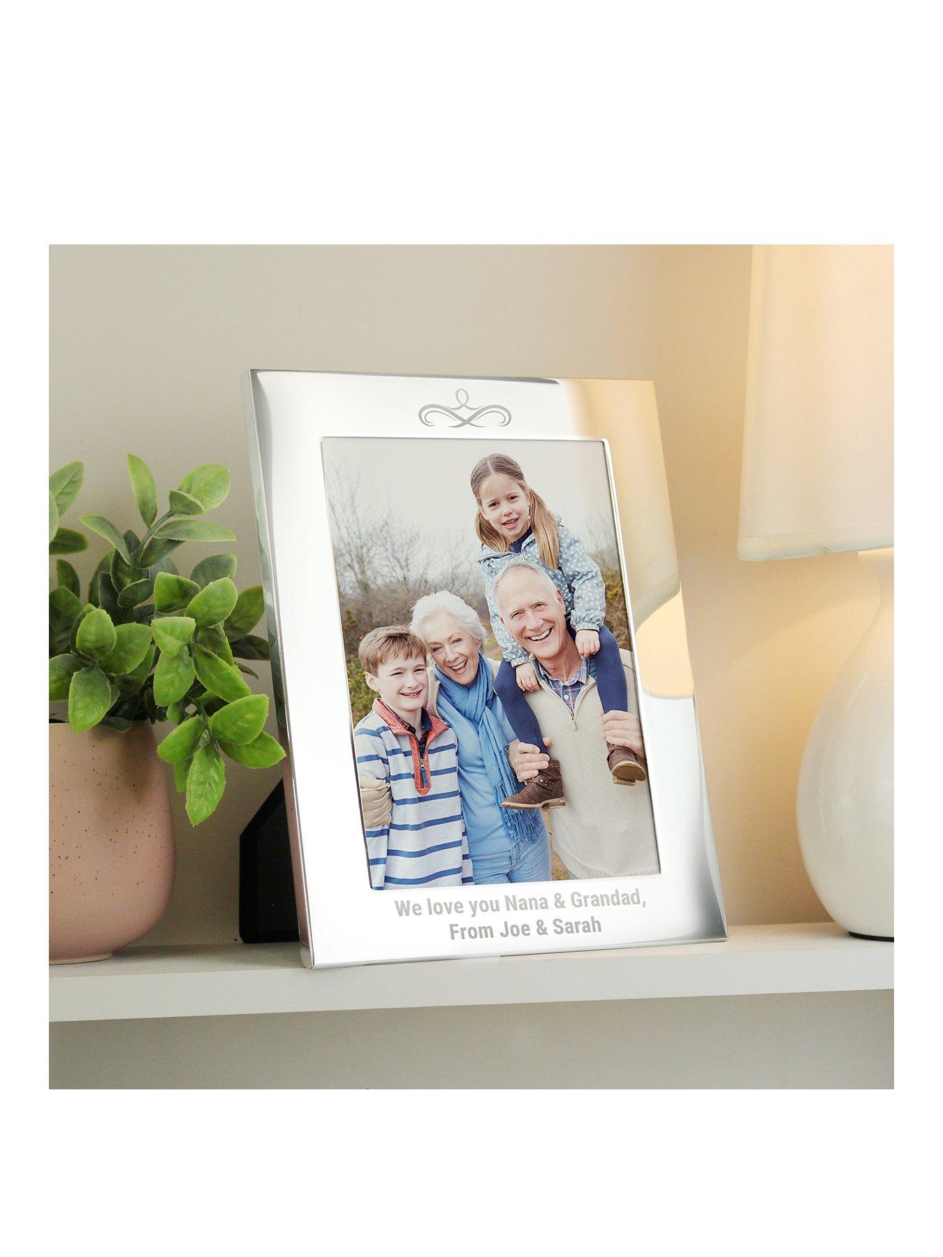 Image 1 of 4 of The Personalised Memento Company Personalised Silver Photo Frame