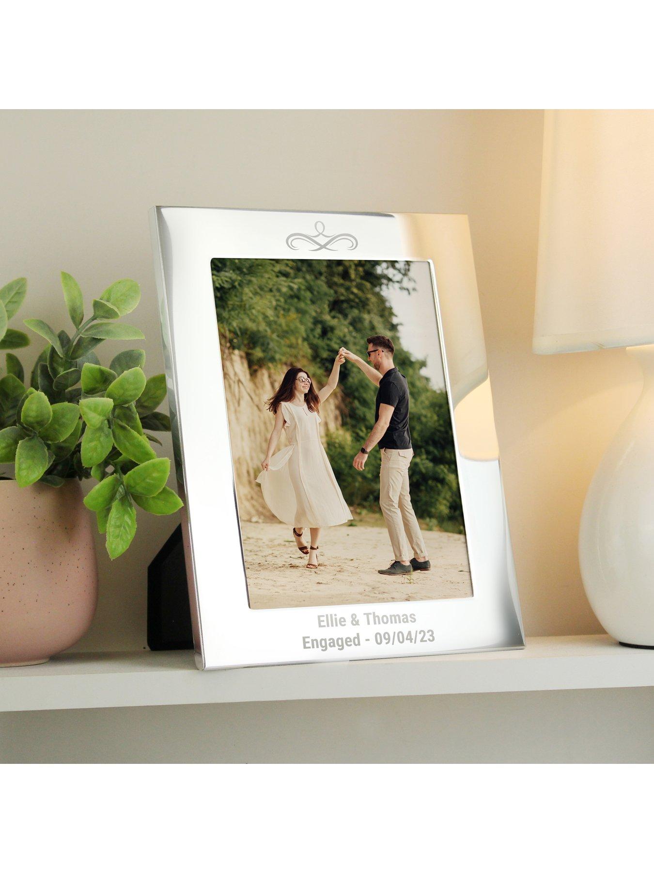 Image 2 of 4 of The Personalised Memento Company Personalised Silver Photo Frame