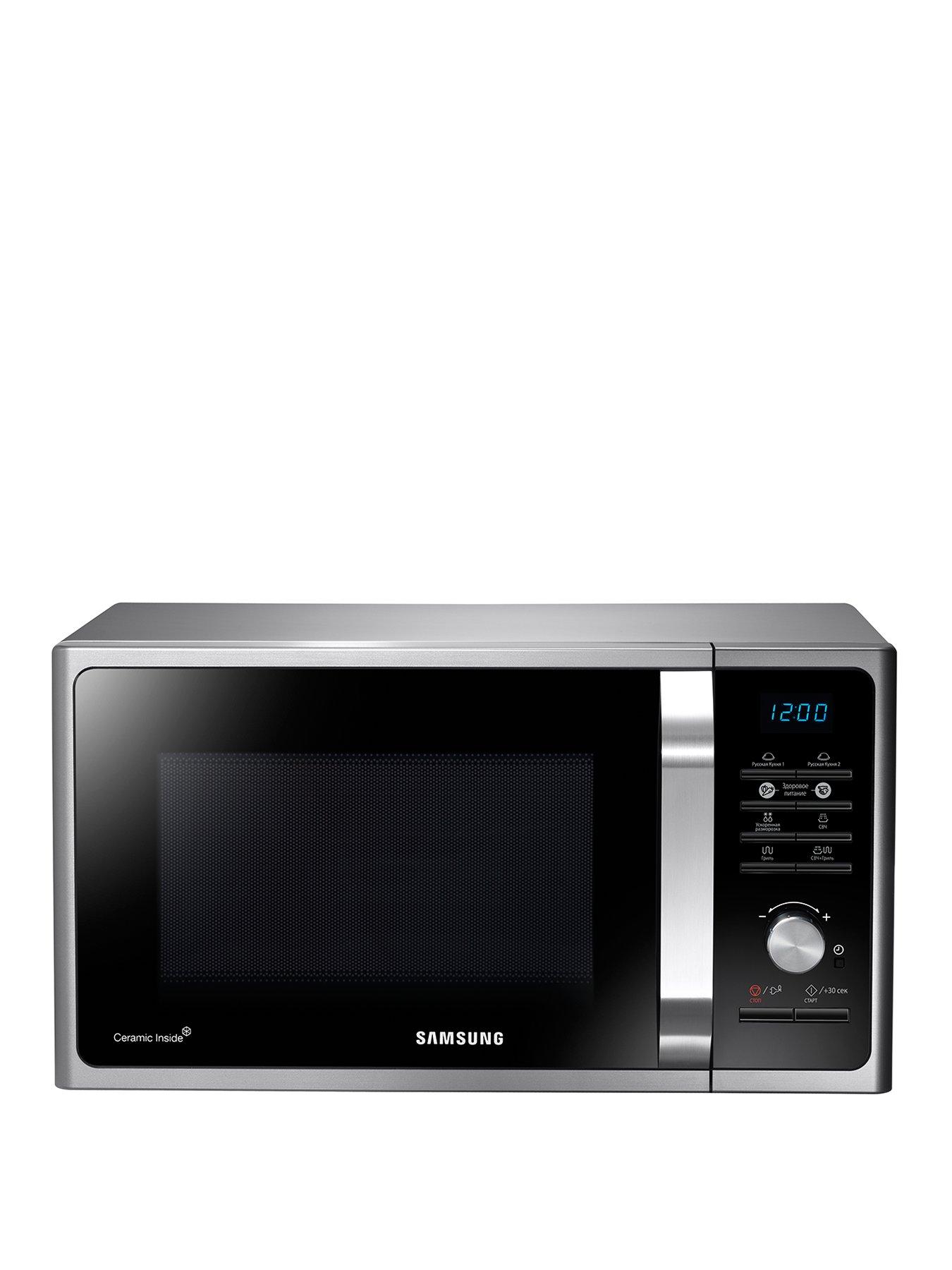 Image 1 of 5 of Samsung MS23F301TAS/EU 23-Litre, 800-watt Solo Microwave - Silver