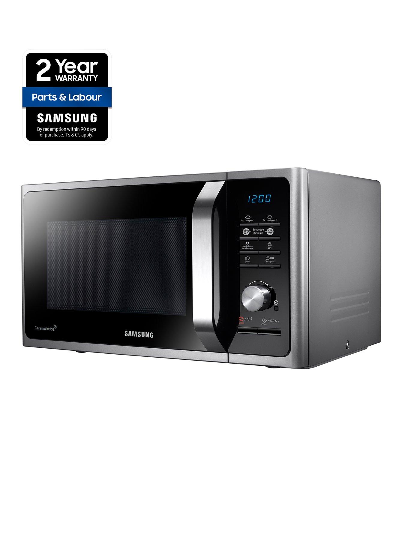 Image 2 of 5 of Samsung MS23F301TAS/EU 23-Litre, 800-watt Solo Microwave - Silver