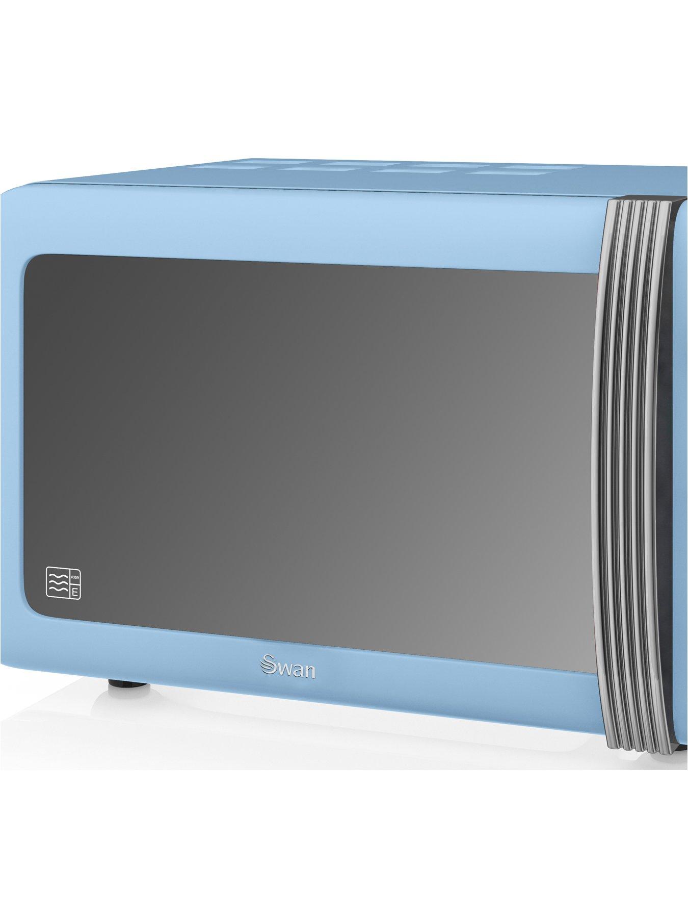 Image 5 of 7 of Swan SM22030BLN Retro 20-Litre Digital Microwave - Blue