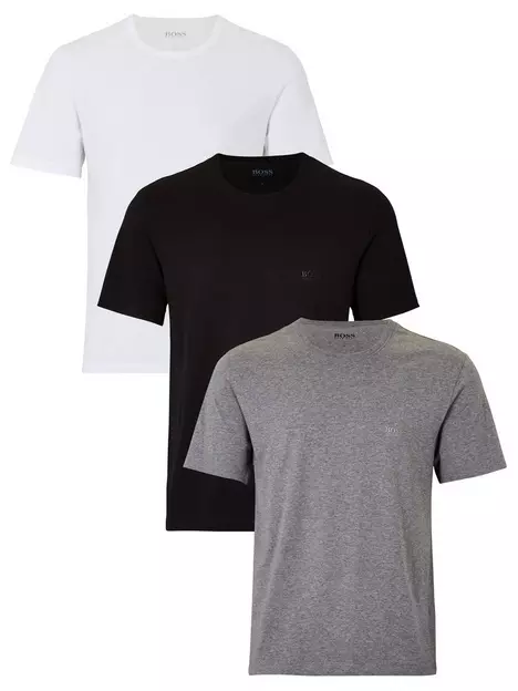 prod1083595213: Bodywear 3 Pack Core T-Shirts - Black/White/Grey