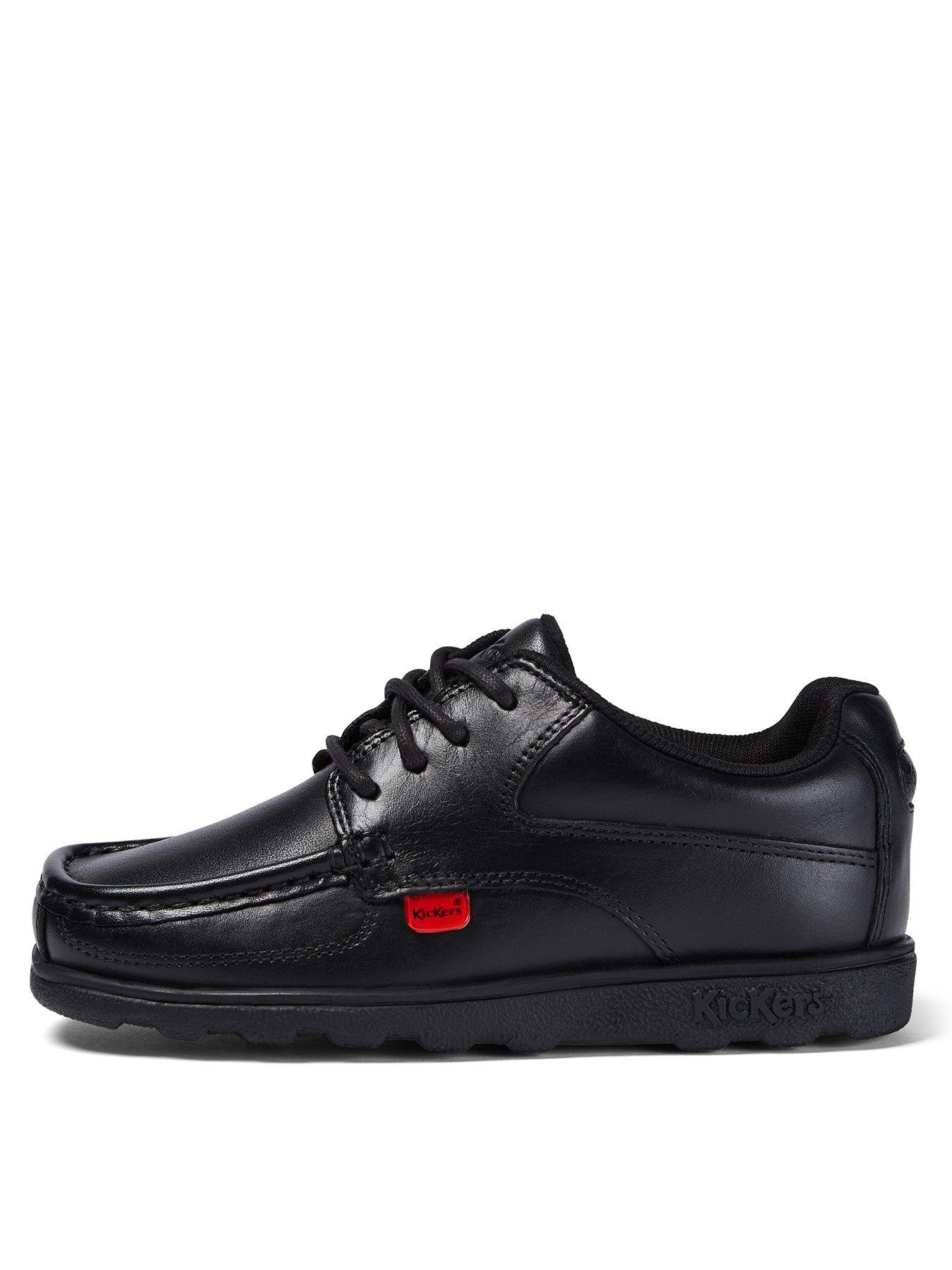 Image 1 of 6 of Kickers Fragma Leather Lace-up Shoe - Black