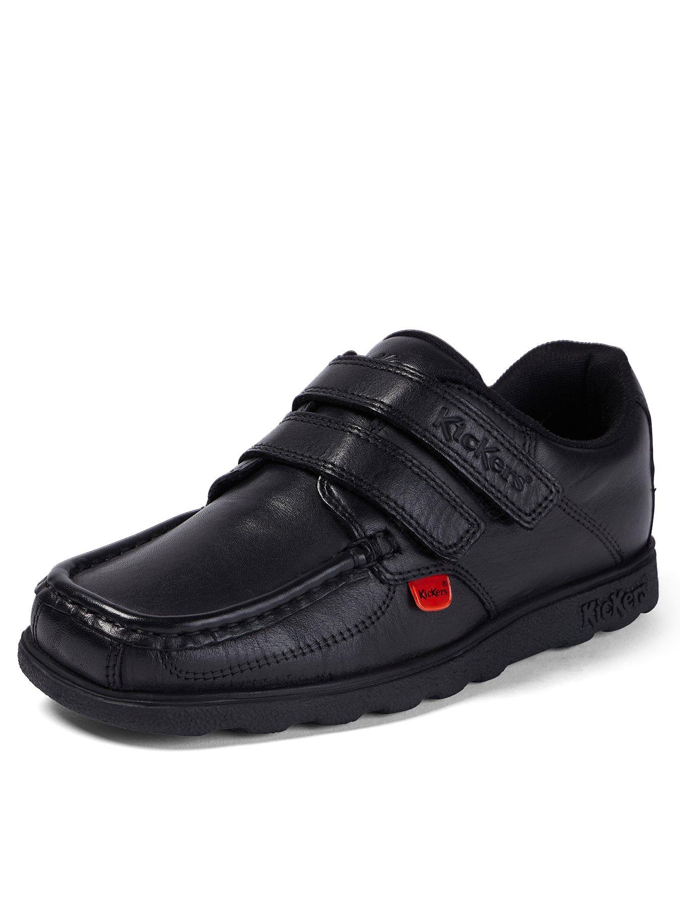 Image 3 of 7 of Kickers Fragma Single Strap Leather Shoe - Black