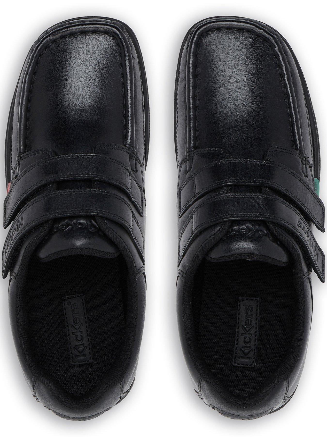 Image 4 of 7 of Kickers Fragma Single Strap Leather Shoe - Black