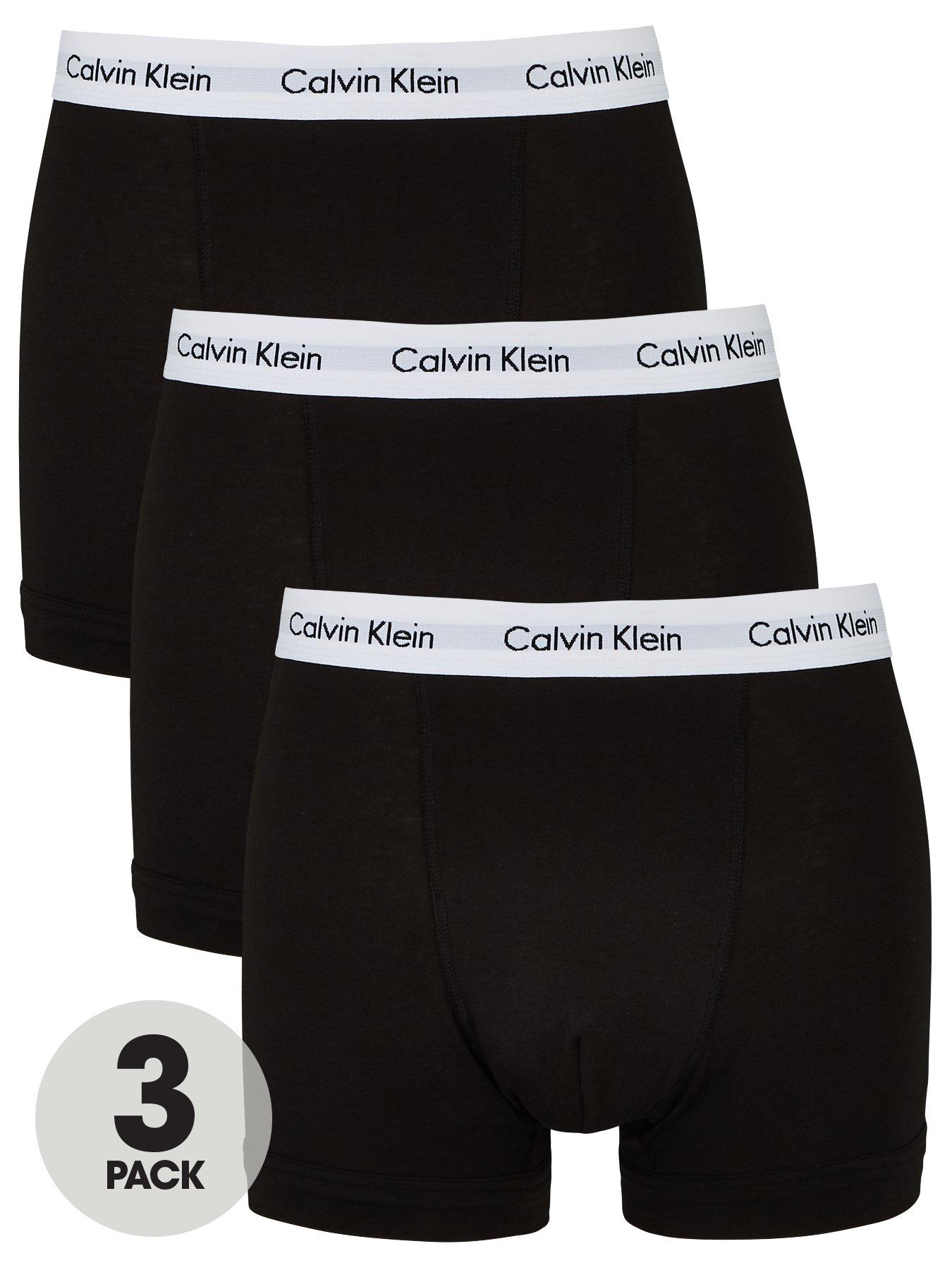 Calvin Klein Modern Cotton Stretch Sport Briefs 3 Pack In Black