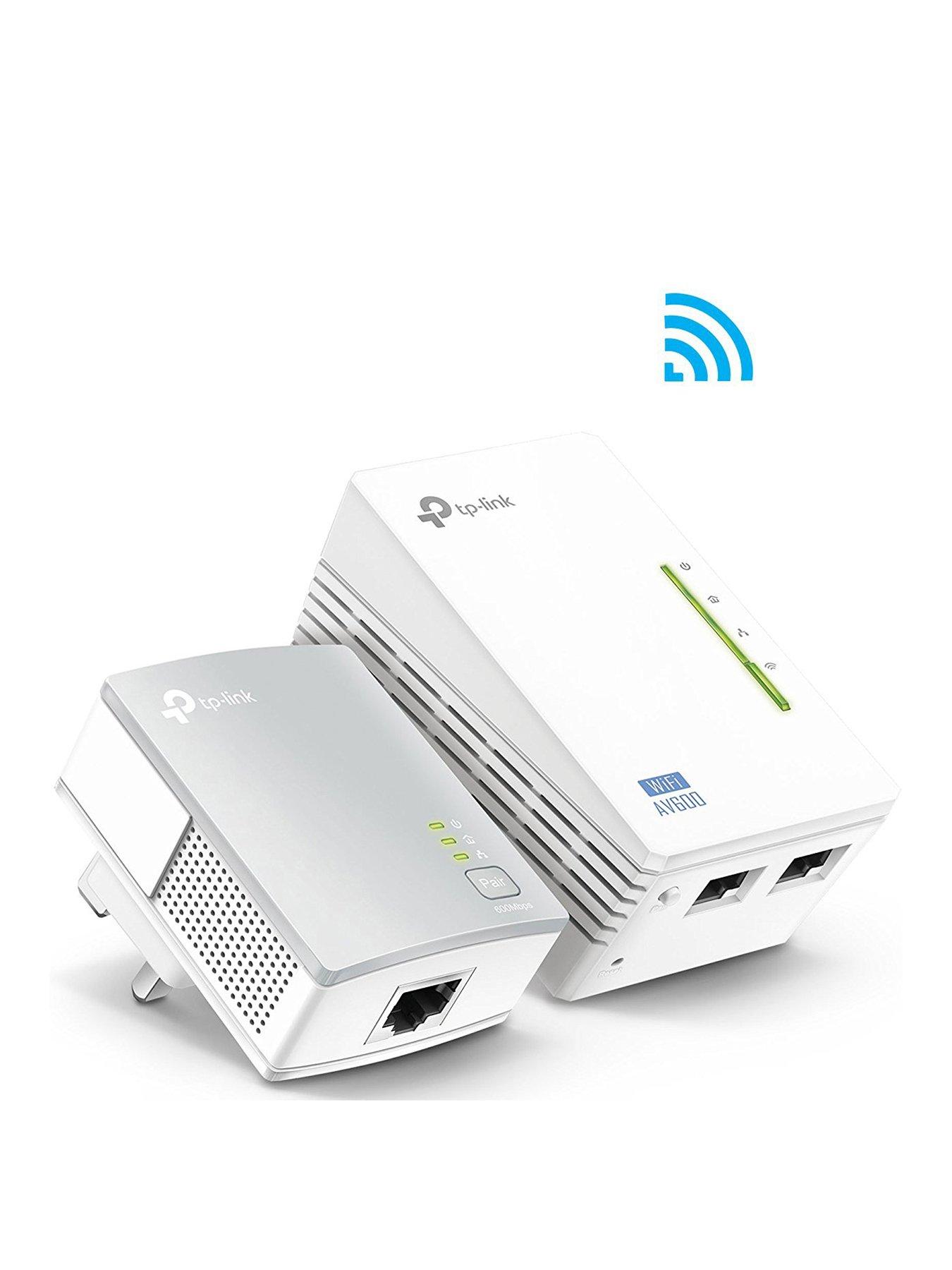 Image 1 of 7 of TP Link TL-WPA4220KIT AV600 Powerline Kit with Wi-Fi