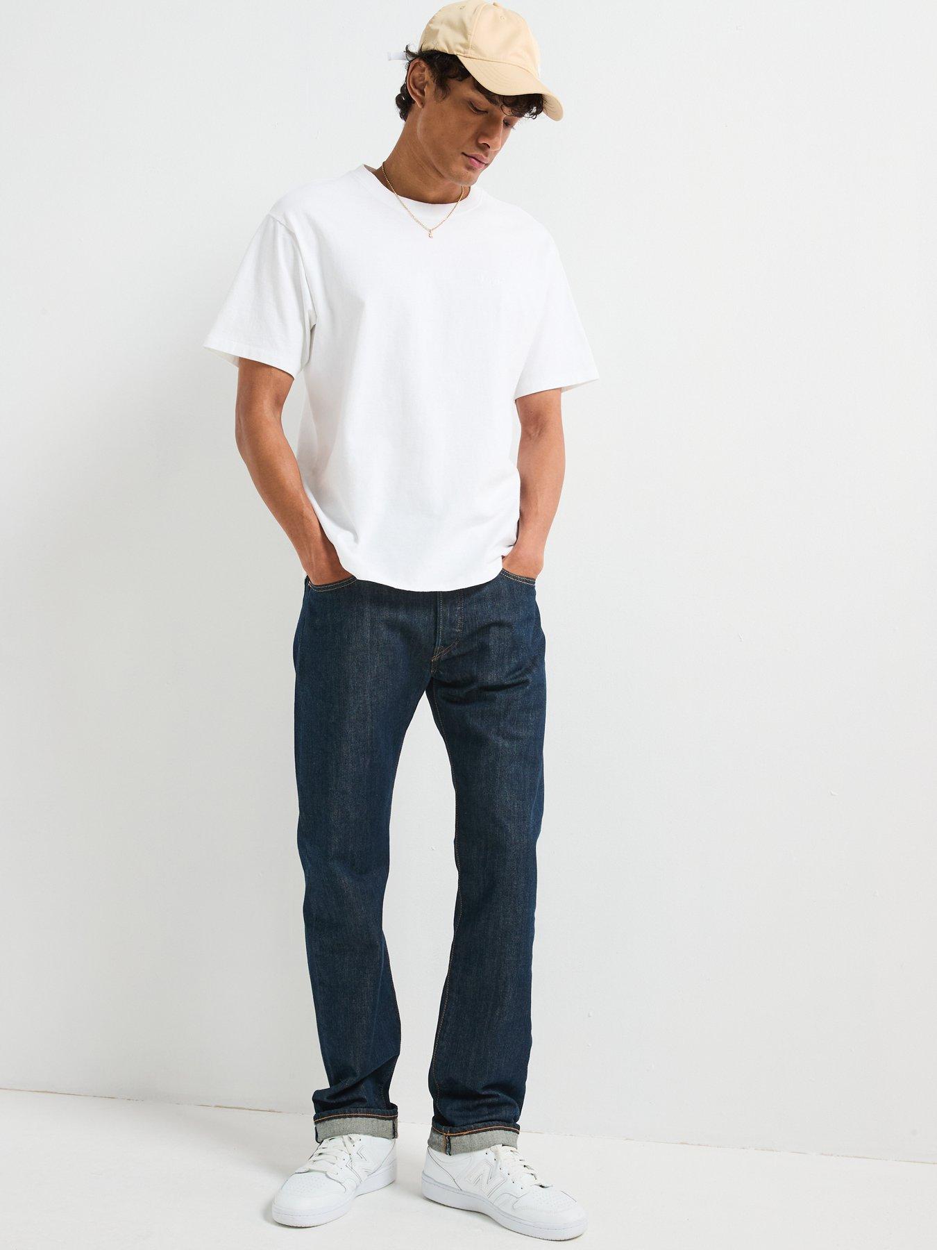 Image 3 of 6 of Levi's Mens Straight Fit 501 Original Jeans - Marlon