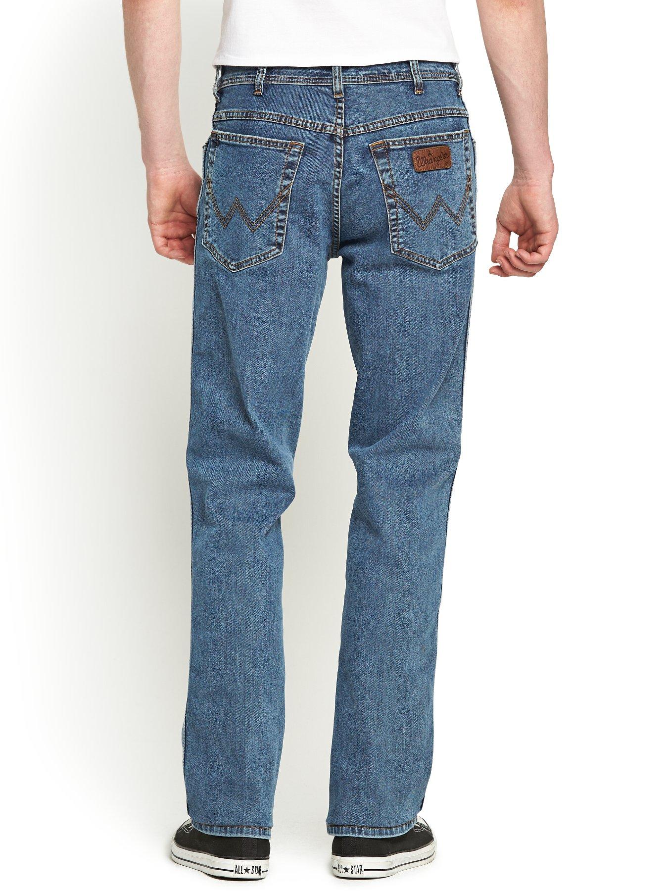 Wrangler stonewash store straight fit jeans