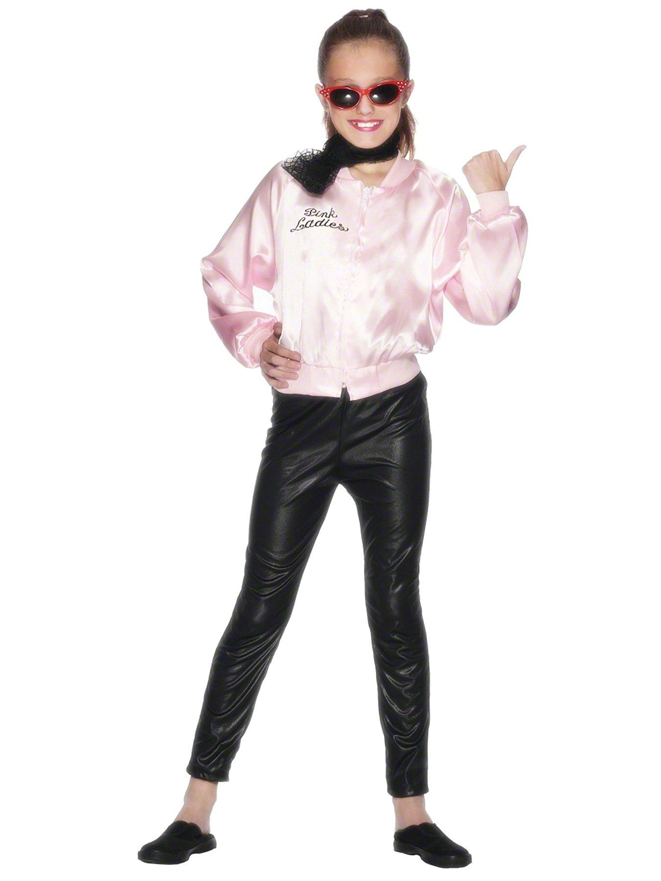 Image 1 of 3 of Grease Pink Ladies Girls - Child Costume
