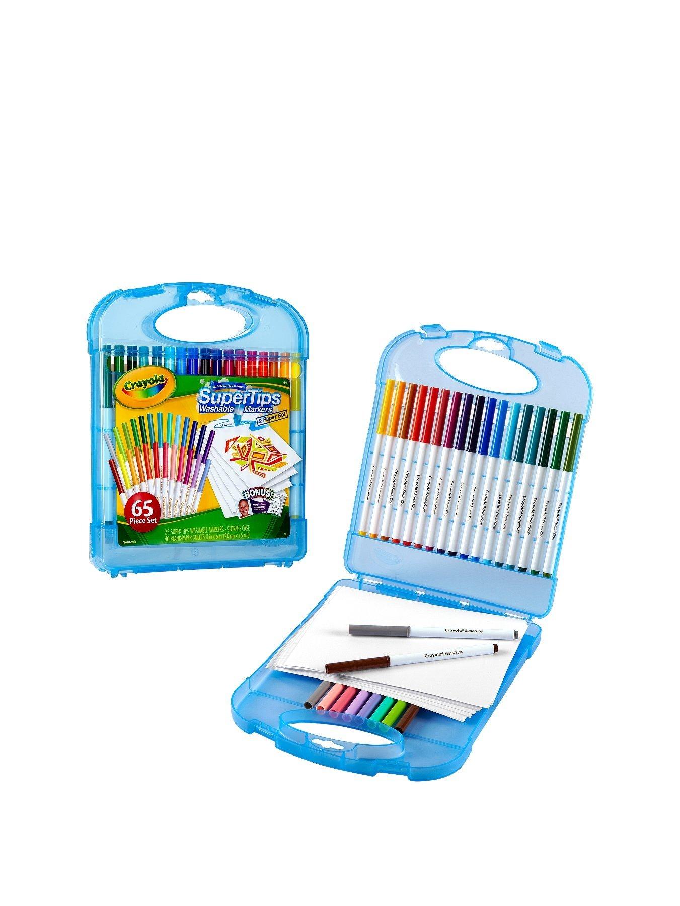 Image 1 of 2 of Crayola Washable 65-Piece Supertips Marker Art Set