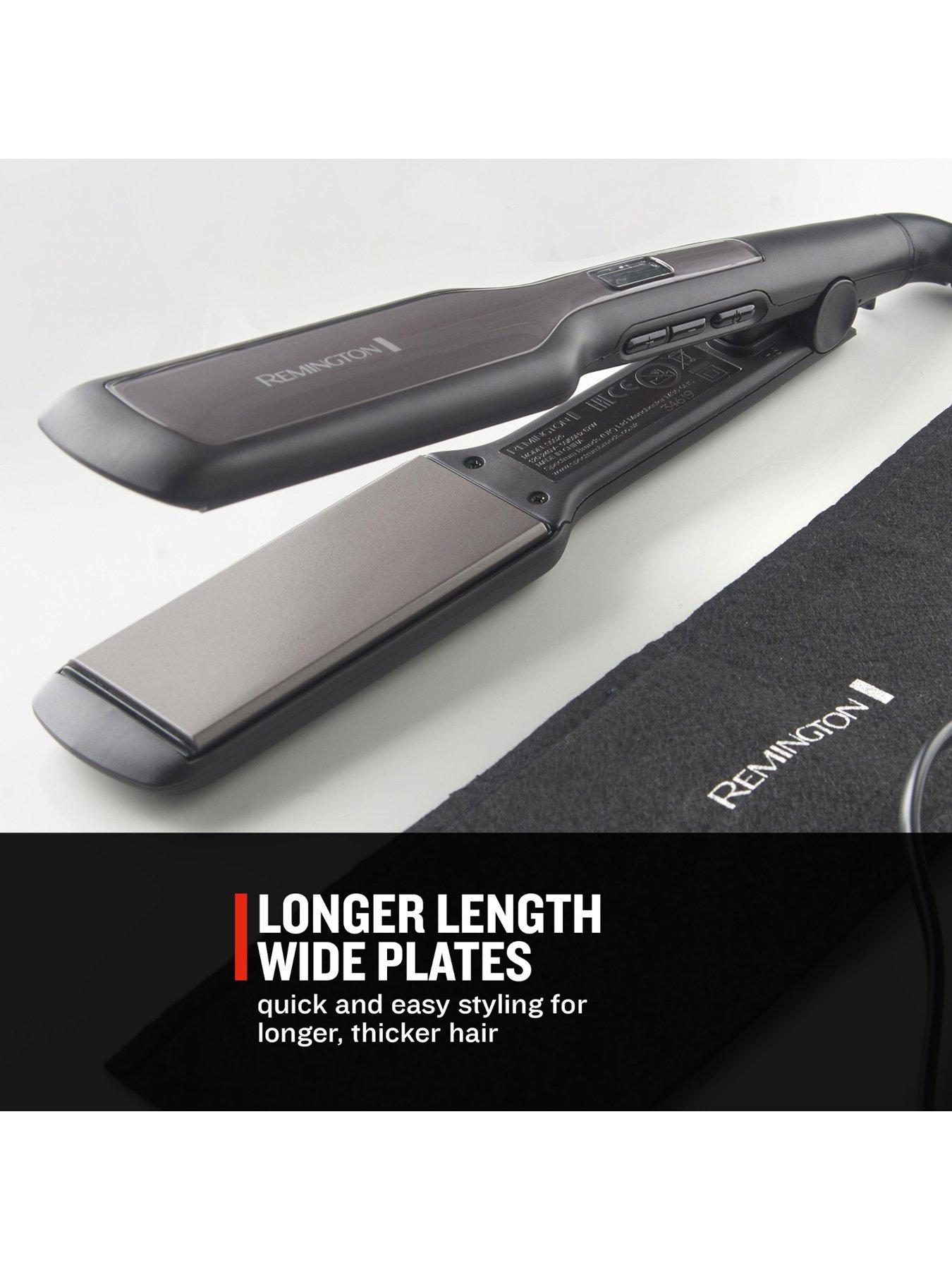Image 4 of 6 of Remington Pro-Ceramic Extra Wide Plate Hair Straightener - S5525