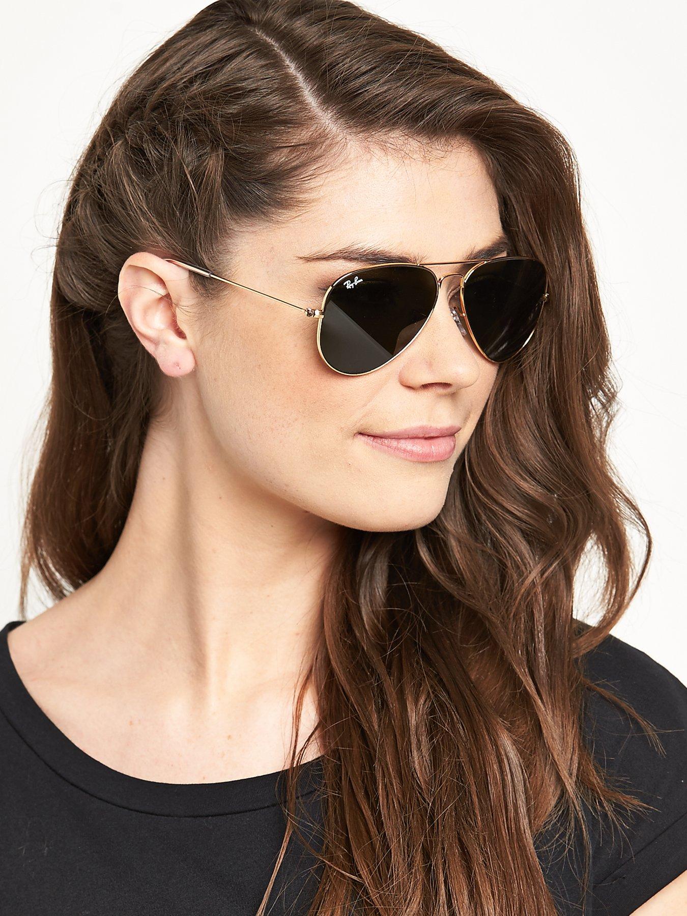 Ray-Ban Aviator Sunglasses - Gold | Very Ireland