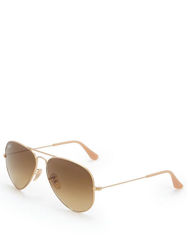 Ray-Ban Gradient Lens Aviator Sunglasses - Rose Gold | Ireland