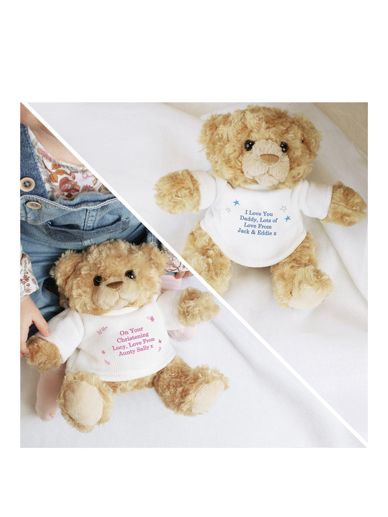 Image 1 of 2 of The Personalised Memento Company Bepsoke&nbsp;Cuddly&nbsp;Message Teddy