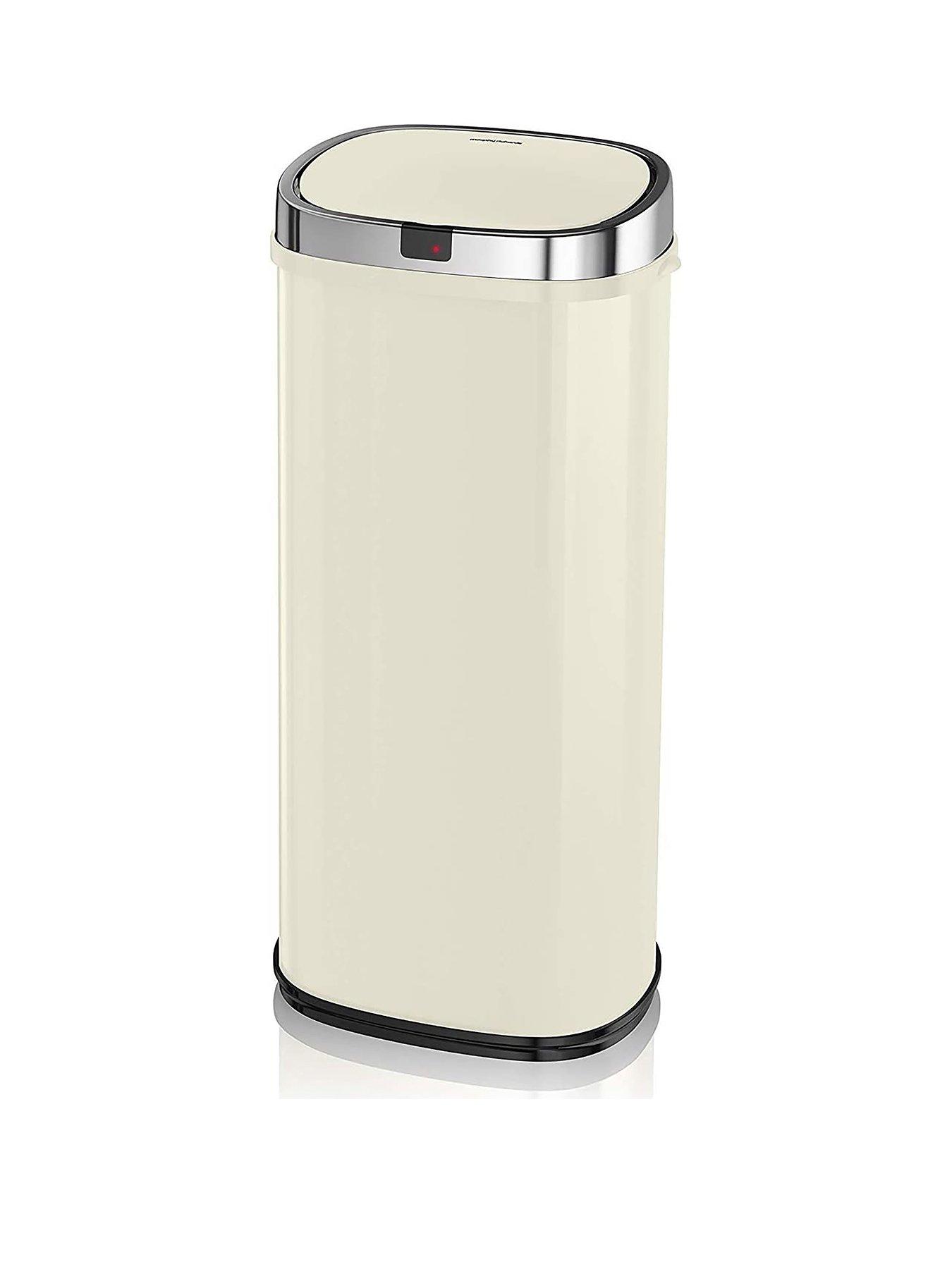 morphy-richards-50-litre-square-sensor-bin-creamfront