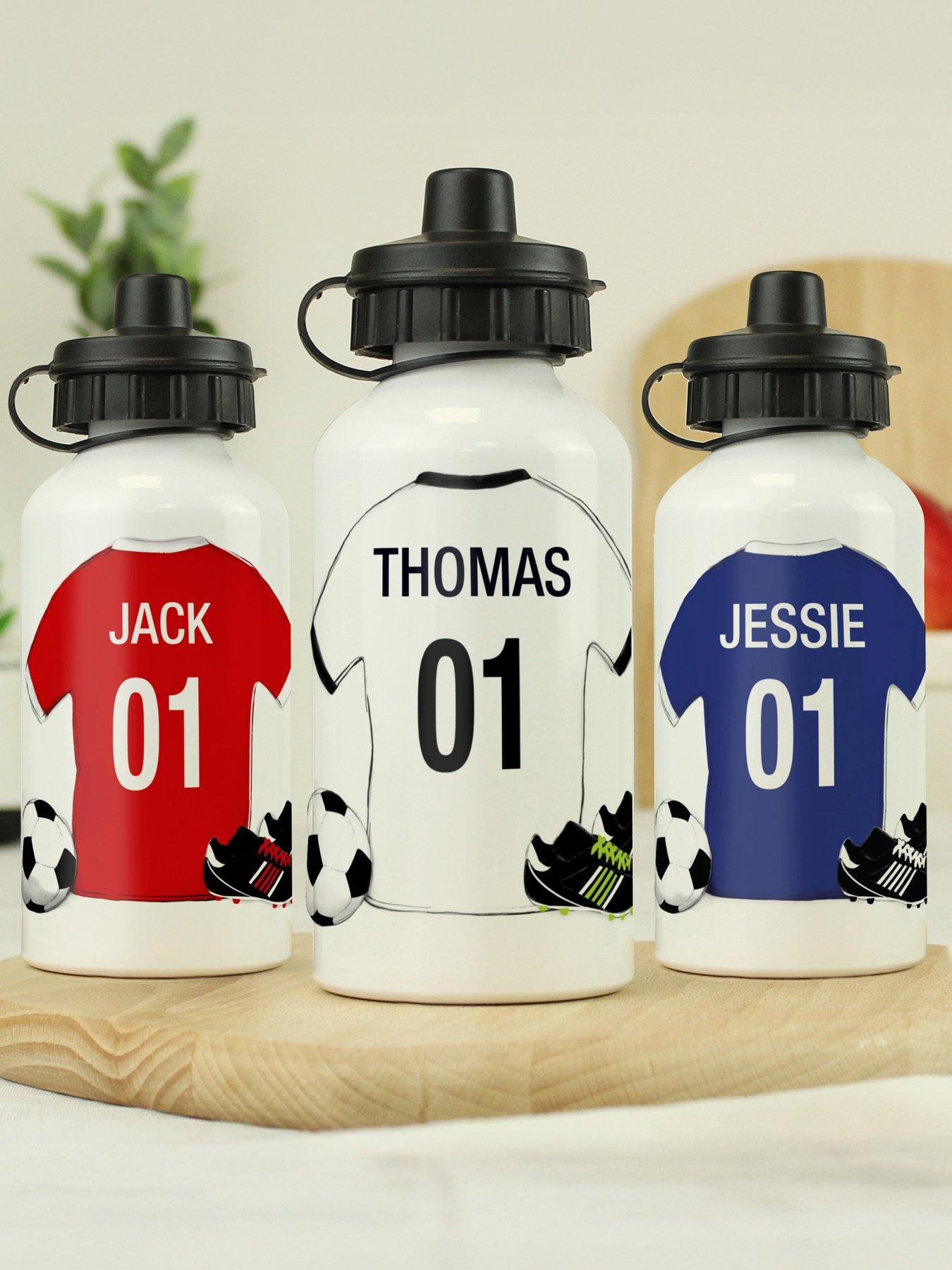Image 1 of 2 of The Personalised Memento Company Personalised Football Drinks Bottle