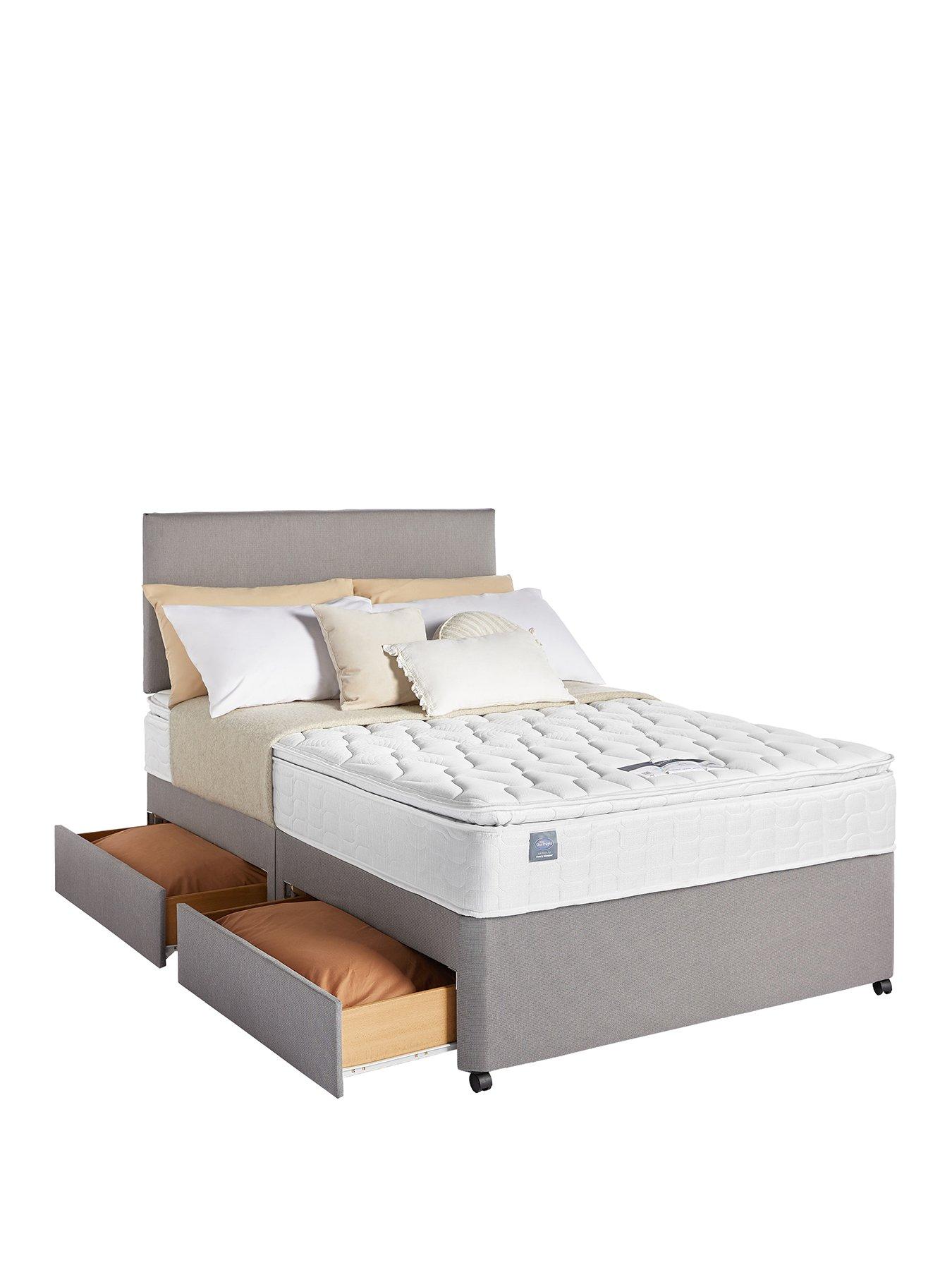 Image 2 of 8 of Silentnight Miracoil&nbsp;Pillowtop&nbsp;Divan Bed with Storage Options - Firm
