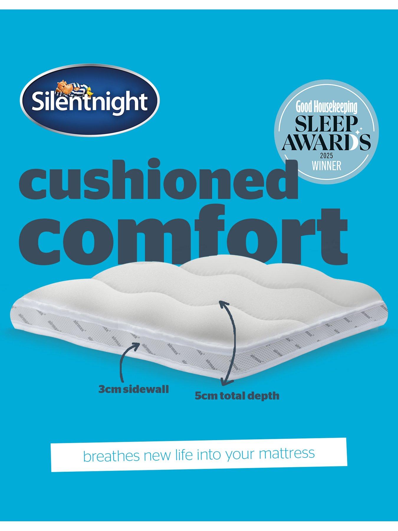 Image 4 of 7 of Silentnight Airmax 500 5&nbsp;cm Dual Layer Mattress Topper - White